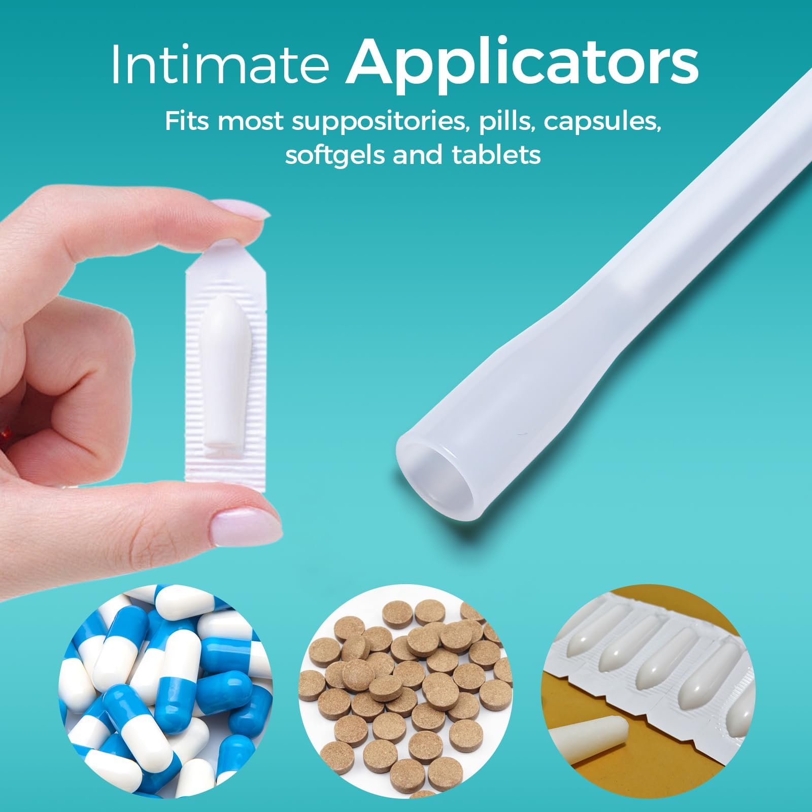 Dizzily 30 Pack Disposable Vaginal Suppository Applicators for Women, Individually Wrapped, Hygienic - Fits Most Boric Acid Suppositories, Pills, Tablet, Cap-sules and Feminine Care Applicator Dizzily buy supplements canada