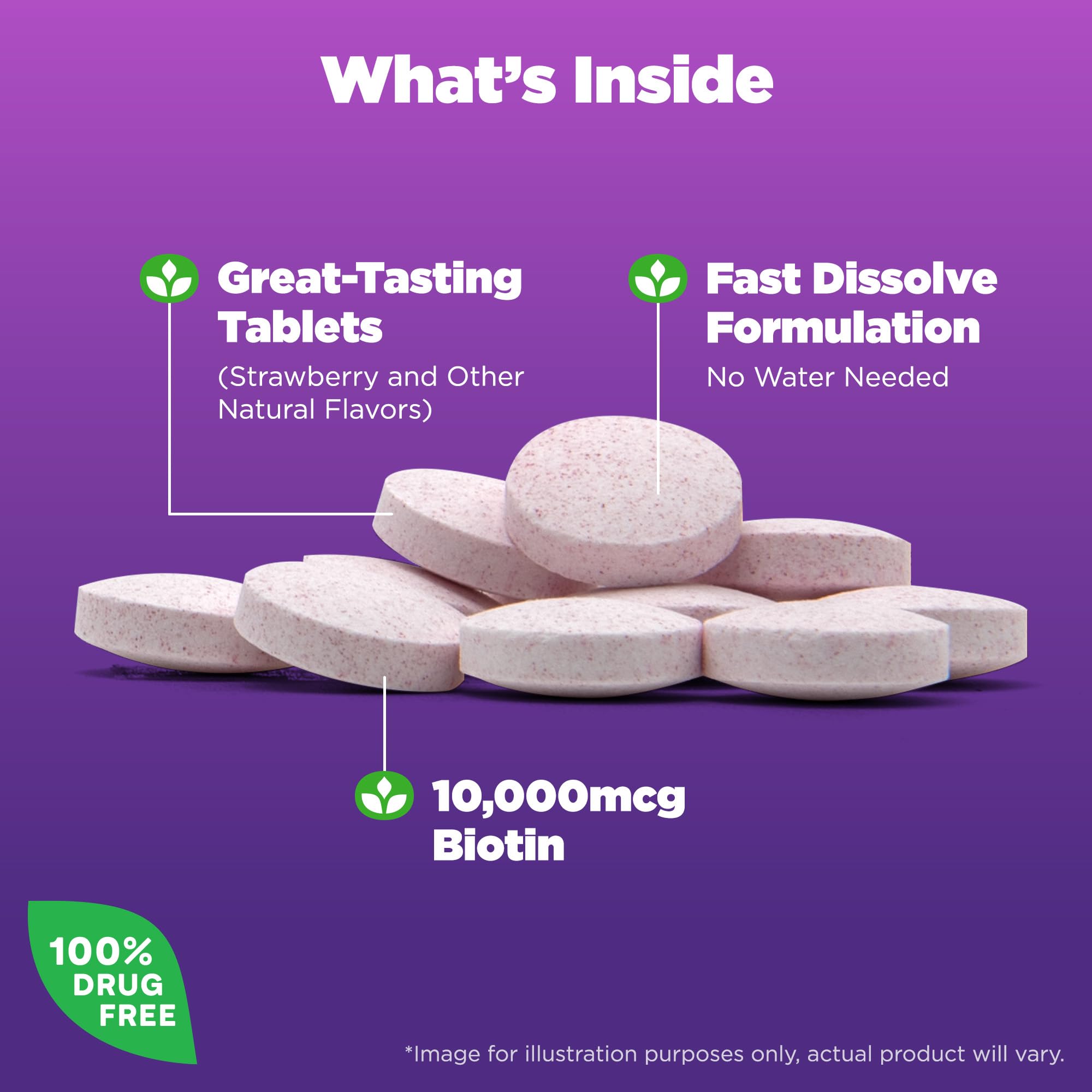 Natrol Biotin 10000mcg, 4X Faster Dissolve Supplement for Healthy Hair, Skin and Nails for Those Low in Biotin, Plus Energy Metabolism Support Natrol buy supplements canada