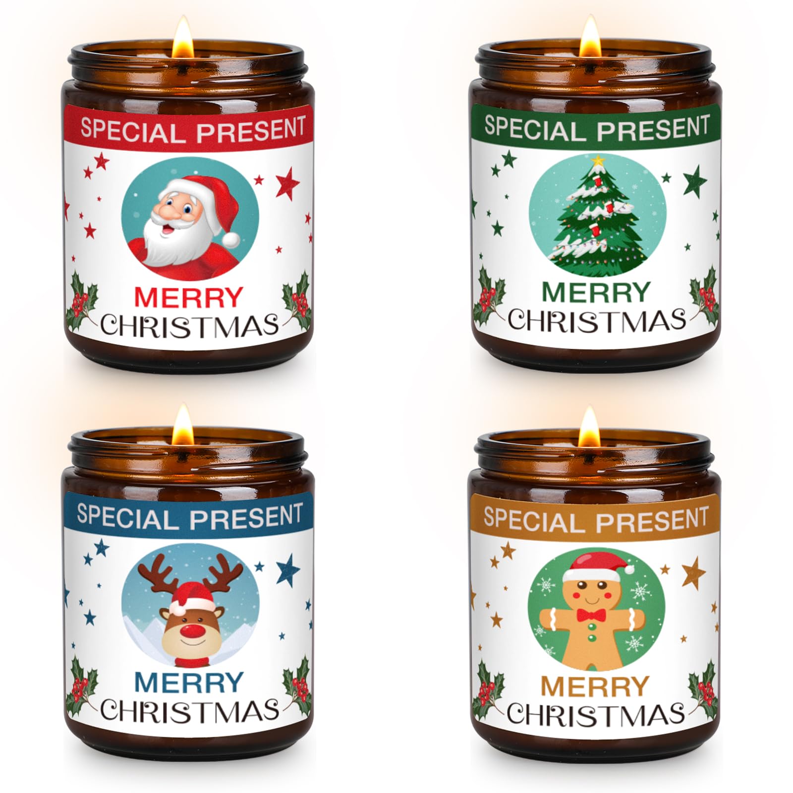 Christmas Candle Set Scented Candle Gift Set, 4 Pack 28 oz Christmas Scented Candles Over 180 Hours YINUO LIGHT buy supplements canada