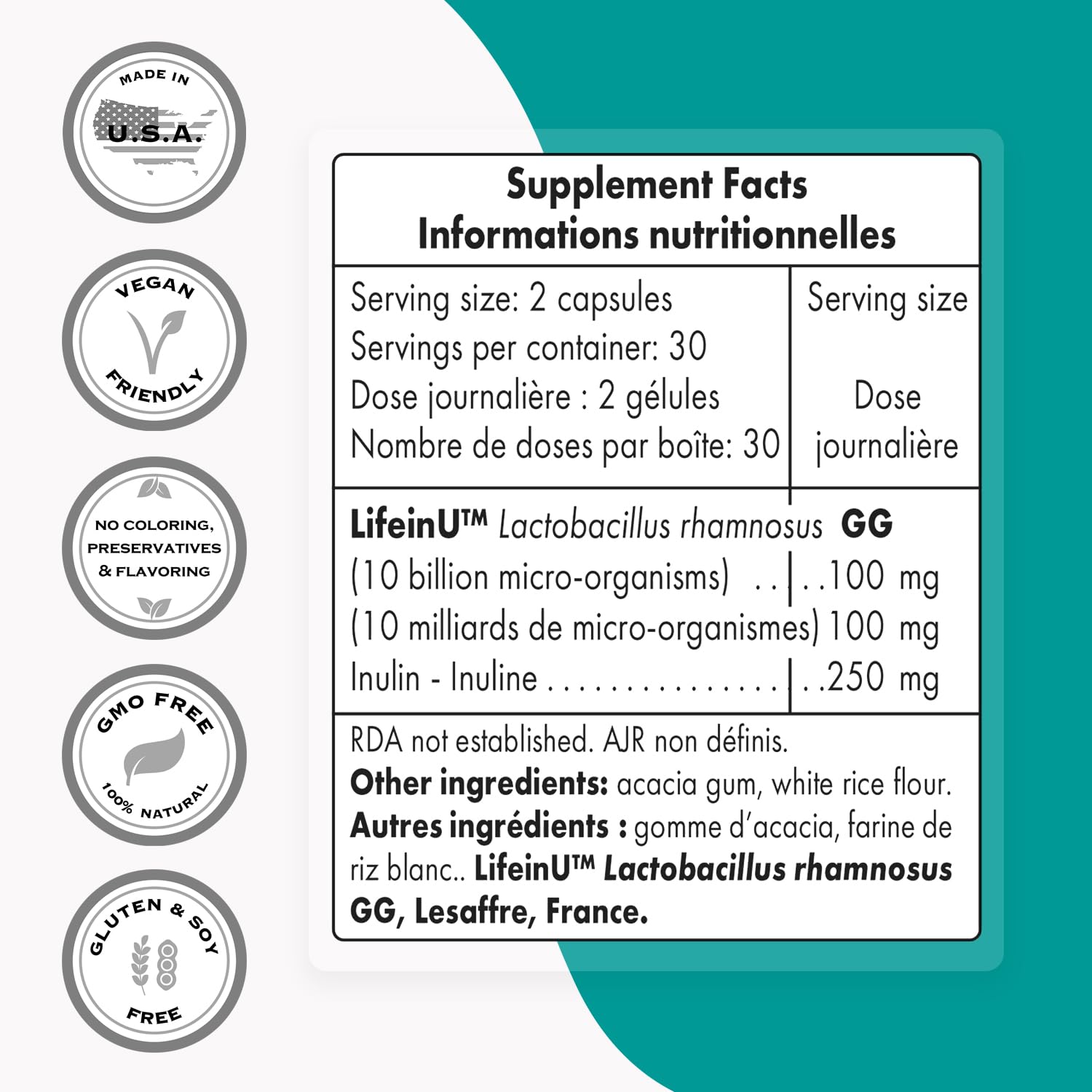Supersmart - Lactobacillus Rhamnosus GG 10 Billion CFU per Day (LGG Probiotic Supersmart buy supplements canada