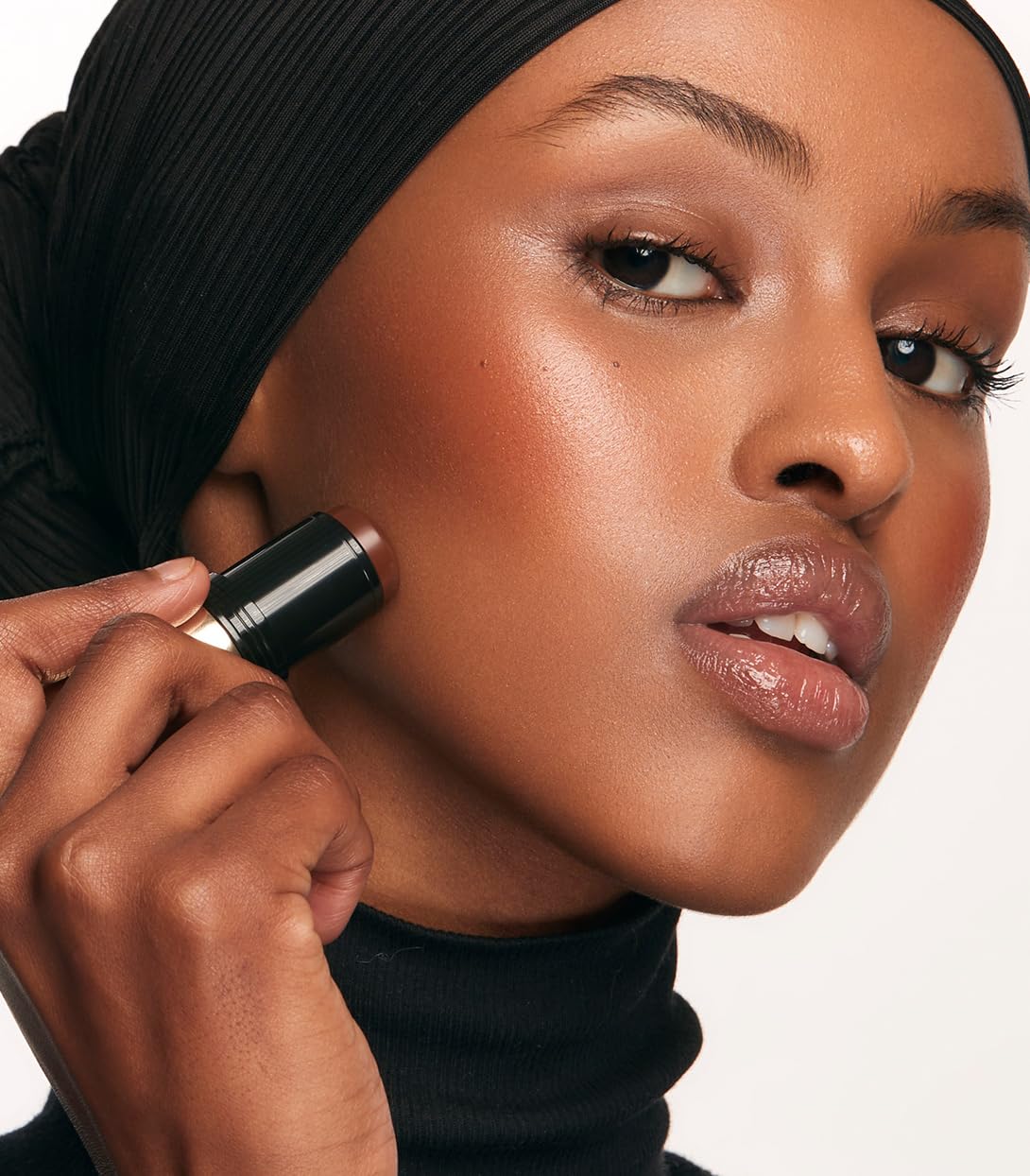 MAKE Beauty Heat Stroke Cream Blush Stick for Cheeks with Natural Hydrating Dewy Finish. Creamy Gel Blush Balm - Shade Baked, Deep Chocolate Brown Cheek Tint MAKE buy supplements canada