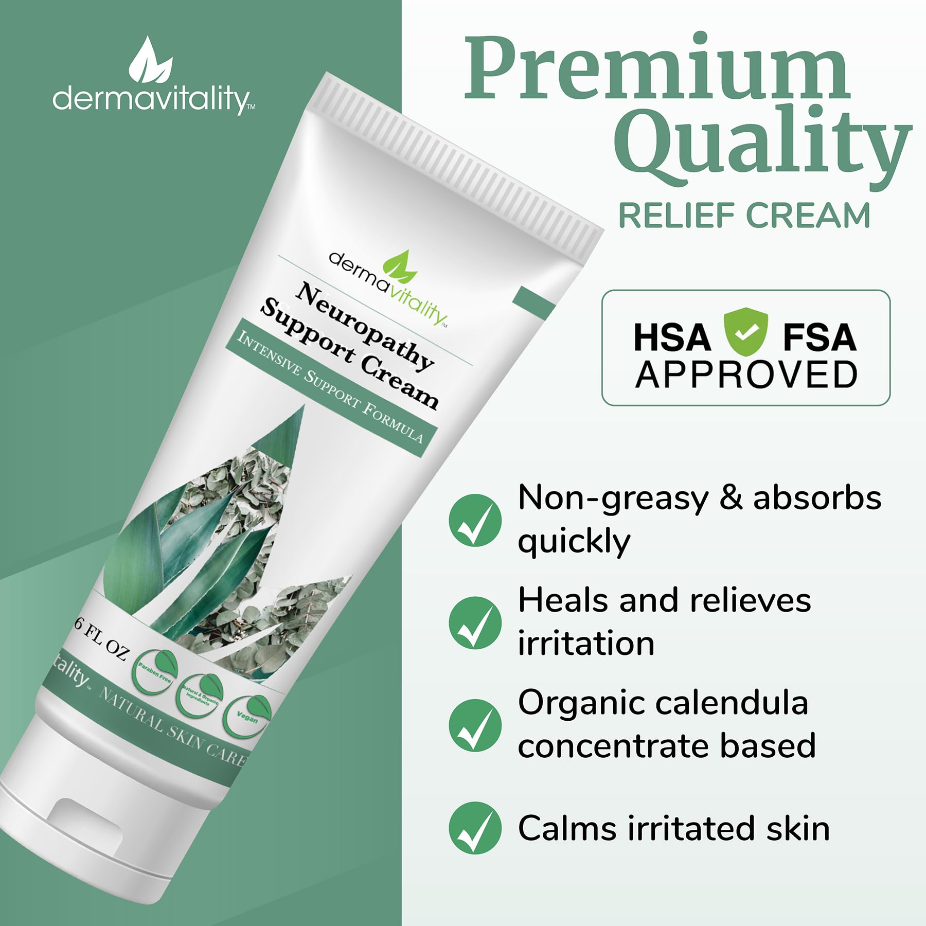 UltimateVitality Neuropathy Support Cream – Natural Organic Cream for Feet, Hands, Legs, Toes Includes Arnica, Capsicum Frutescens Fruit Extract, Peppermint a Ginger - 6 Ounces UltimateVitality buy supplements canada