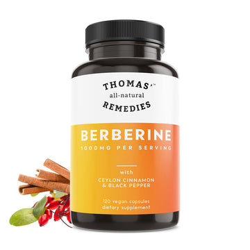 Thomas' all-natural Remedies Berberine 500mg (1000mg Per Serving)- 120 Vegan Capsules Thomas' all-natural Remedies buy supplements canada