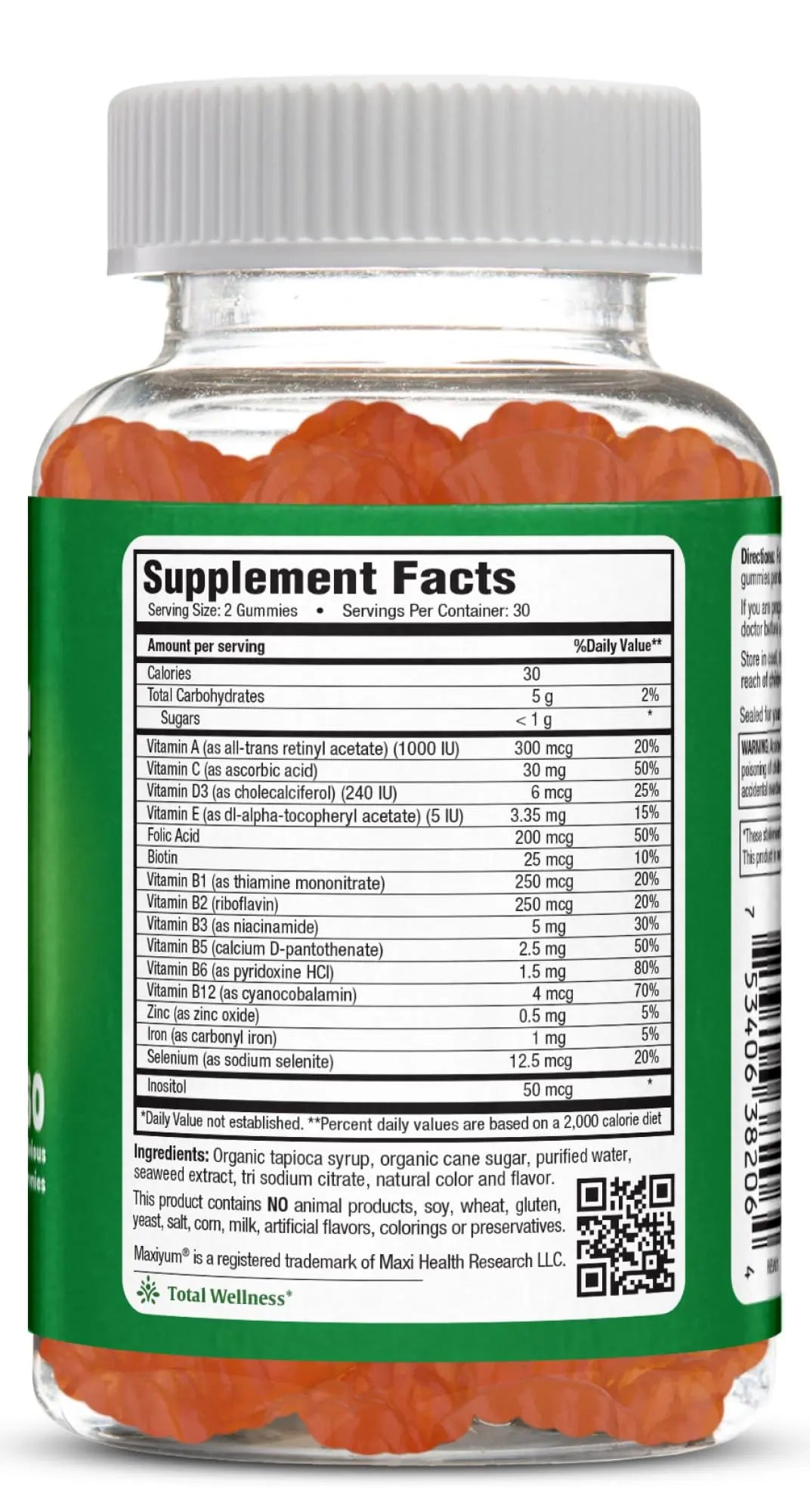Maxi Health Multivitamin Gummies Vitamins for Adults & Kids - Cherry Flavored Gummy Multivitamins - 60 Vitamin Gummies for Women and Men Maxi Health buy supplements canada