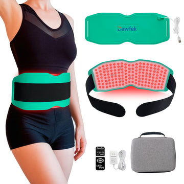 Dawfek Red Light Therapy Belt for Pain Relief Silicone Wearable Near Infrared Light Wrap Deep Dawfek buy supplements canada
