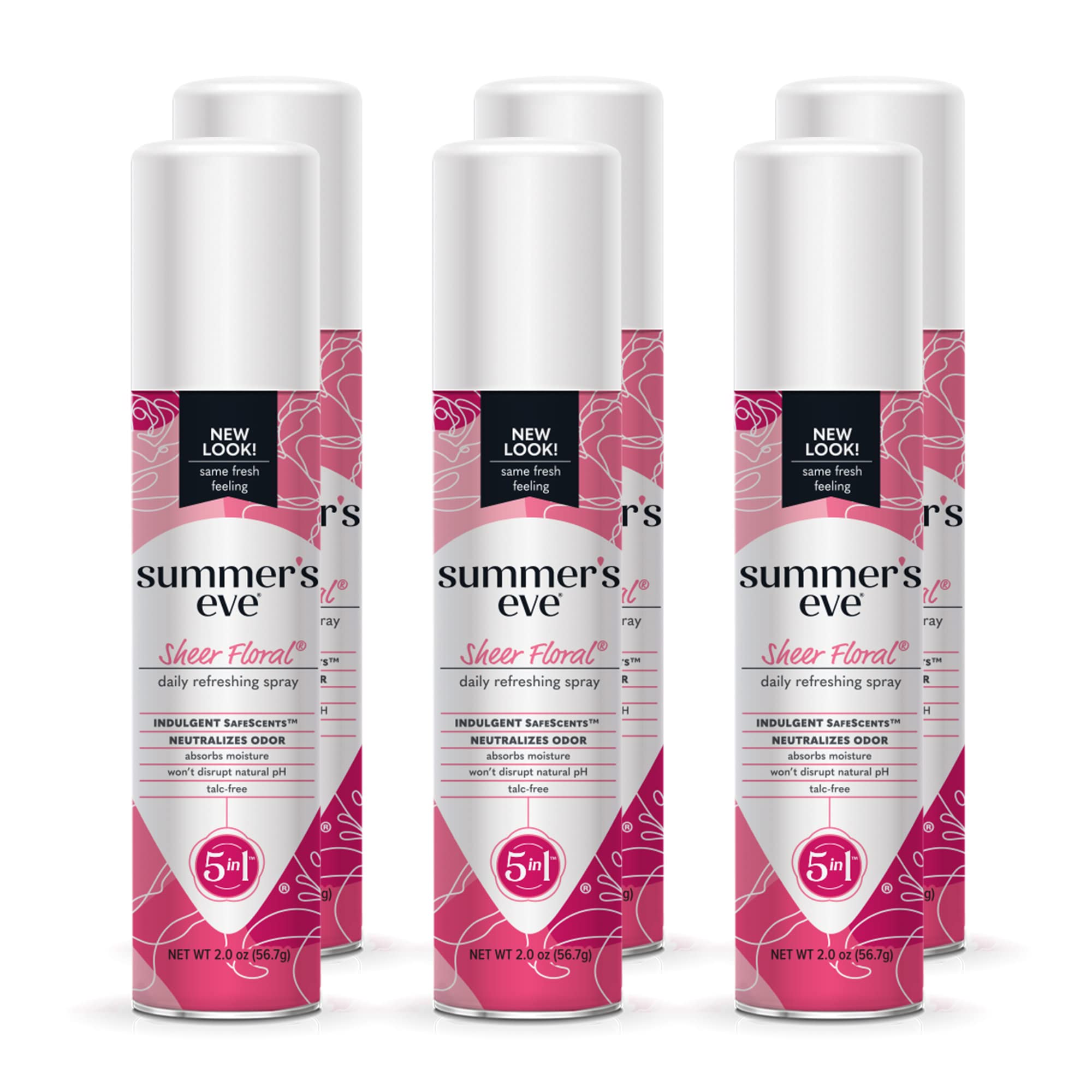 Summer's Eve Freshening Spray | Sheer Floral| 2 oz Size | Pack of 6 | pH Balanced, Dermatologist Summer's Eve buy supplements canada
