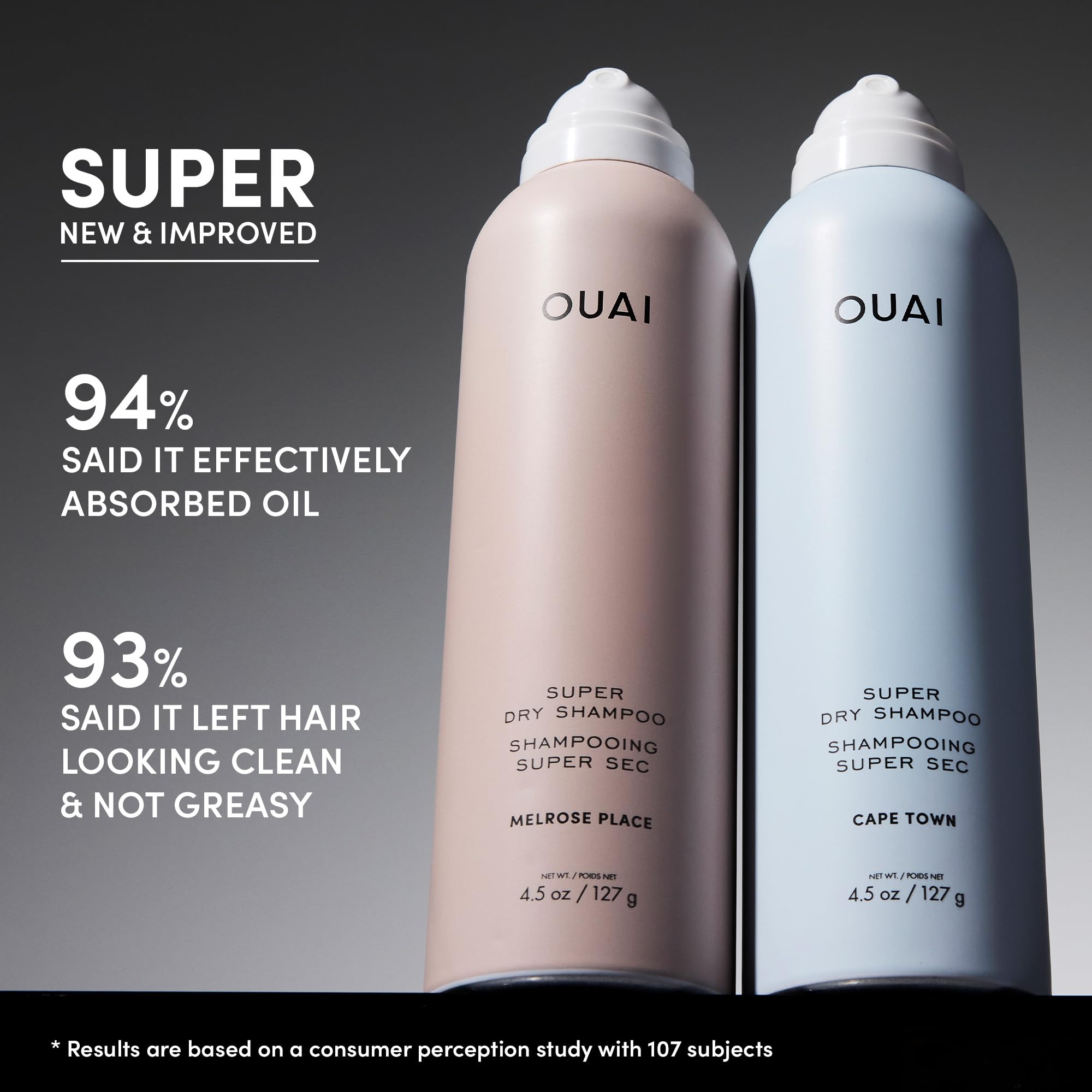 OUAI Super Travel Size Dry Shampoo - Volumizing Dry Shampoo - Absorbs Oil, Dirt & Sweat - Blends Seamlessly into Hair with Zero Residue & Enriched with a Long-Lasting Scent - Melrose Place (2 oz) OUAI buy supplements canada