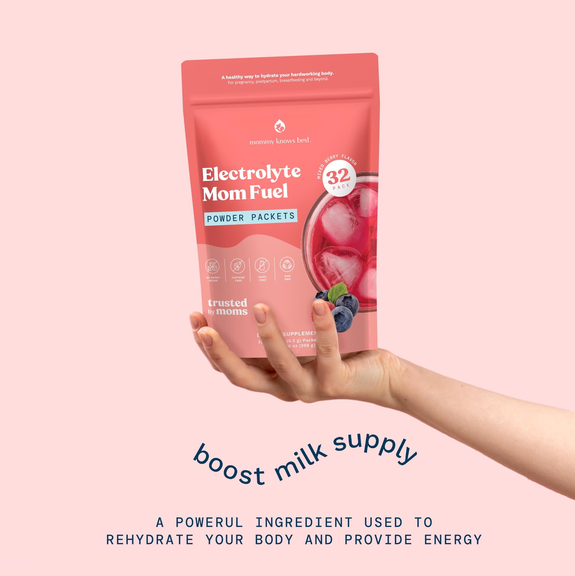 Mommy Knows Best Mom Fuel Electrolyte Drink Mix for Moms, Hydration Support - for Pregnancy, Prenatal, Electrolytes + Trace Minerals, Lactation Drink Mix Supplement (32 Count) Mommy Knows Best buy supplements canada