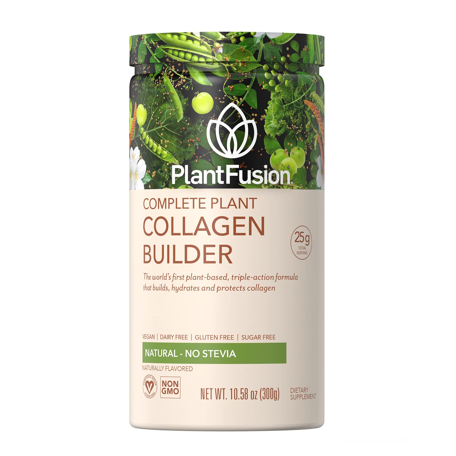 PlantFusion Vegan Collagen Powder - Plant Based Collagen Protein Powder For Muscle & Joints, Hair, Skin & Nails - Keto, Gluten Free, Soy Free, Non-Dairy, No Sugar, Non-GMO - Unflavored 10.58 oz PlantFusion buy supplements canada