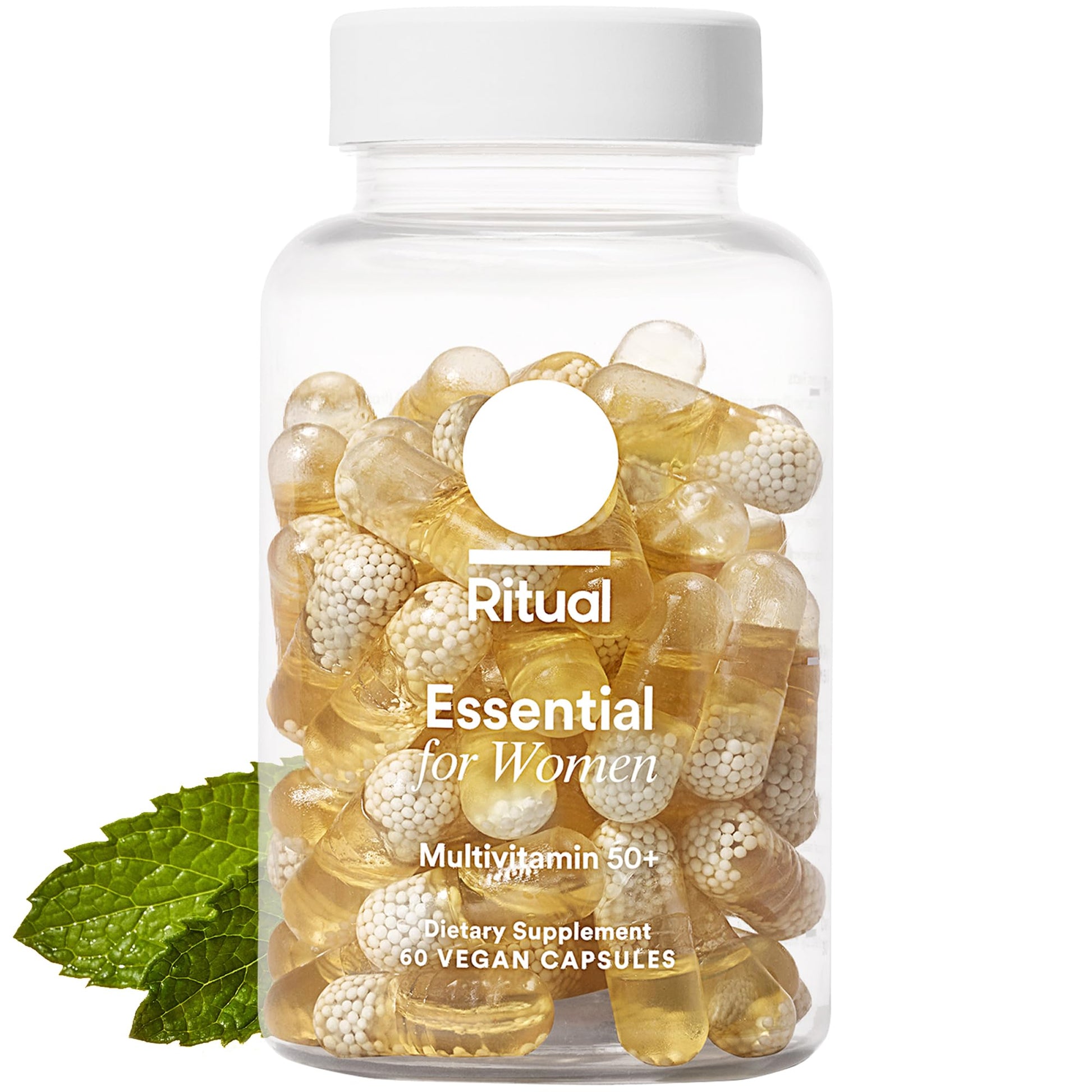 Ritual Multivitamin for Women 50+, Menopause Supplements with Vitamin D3, K2 and Magnesium for Bone Support*, Omega-3 DHA, Vitamin B12, Non-GMO, Mint Essenced, 30 Day Supply, 60 Vegan Capsules Ritual buy supplements canada