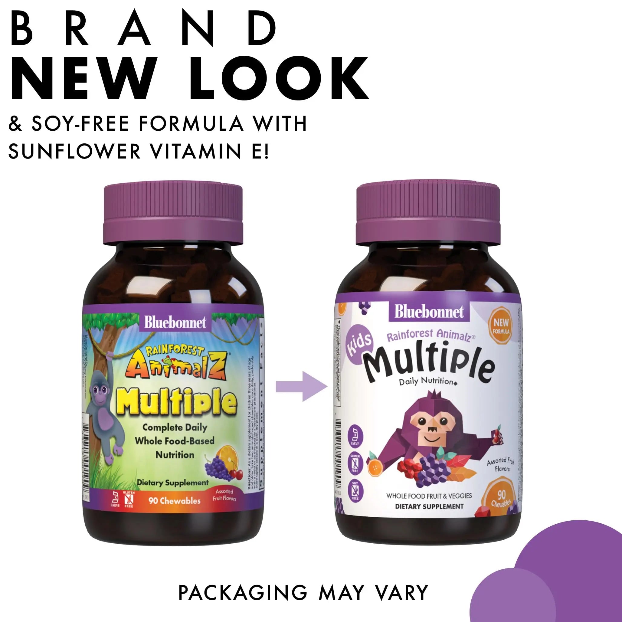 Bluebonnet Nutrition Rainforest Animalz Whole Food Based Multiple Chewable Tablets, Kids Multivitamin & Mineral, Vitamin C, D3, Iron BlueBonnet buy supplements canada