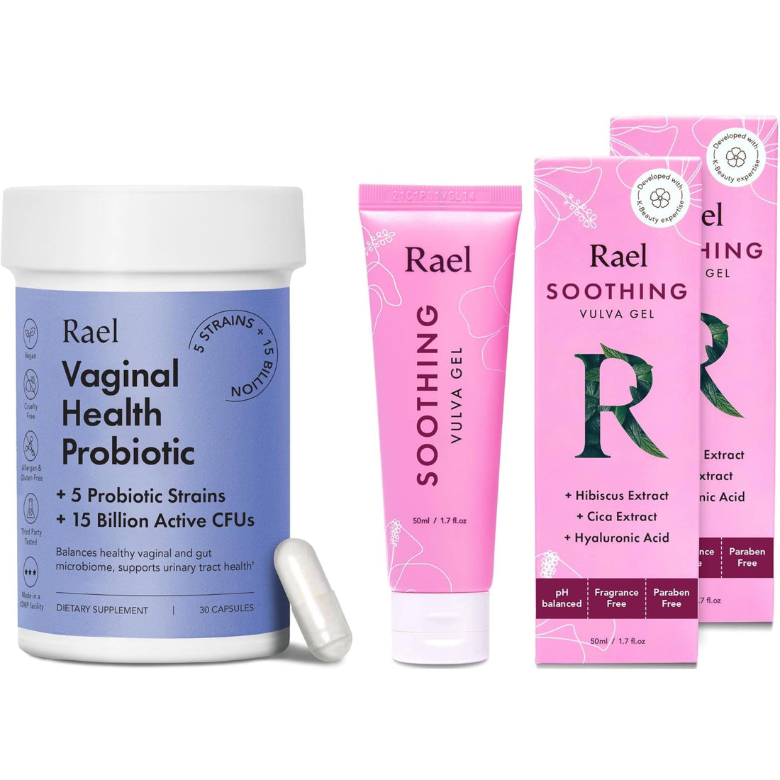 Rael Bundle - Probiotics Supplements for Women, Digestive Enzymes, Urinary Tract Health Rael buy supplements canada