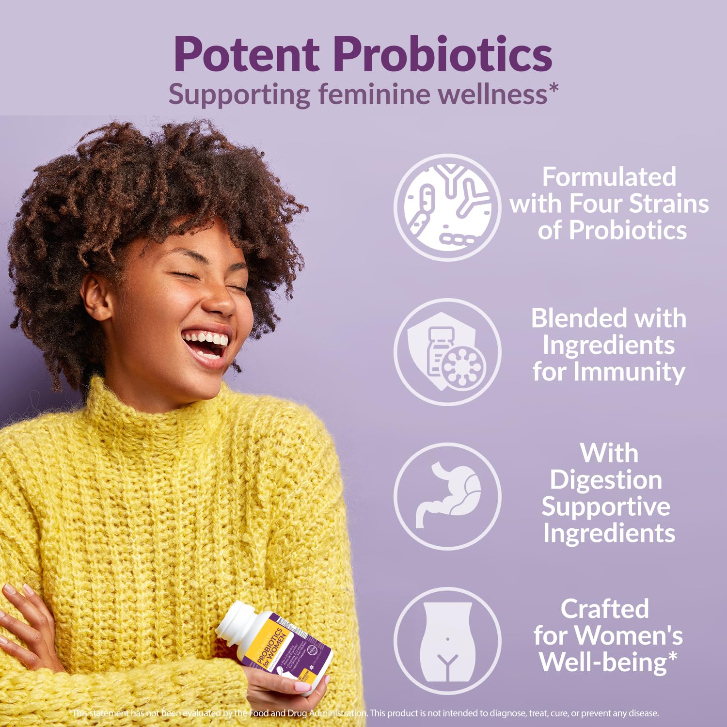 Probiotics for Women- 3 Pack(180 Capsules) - Ultimate Flora Bloom Probiotic Supplement for Women Intimate Rose buy supplements canada