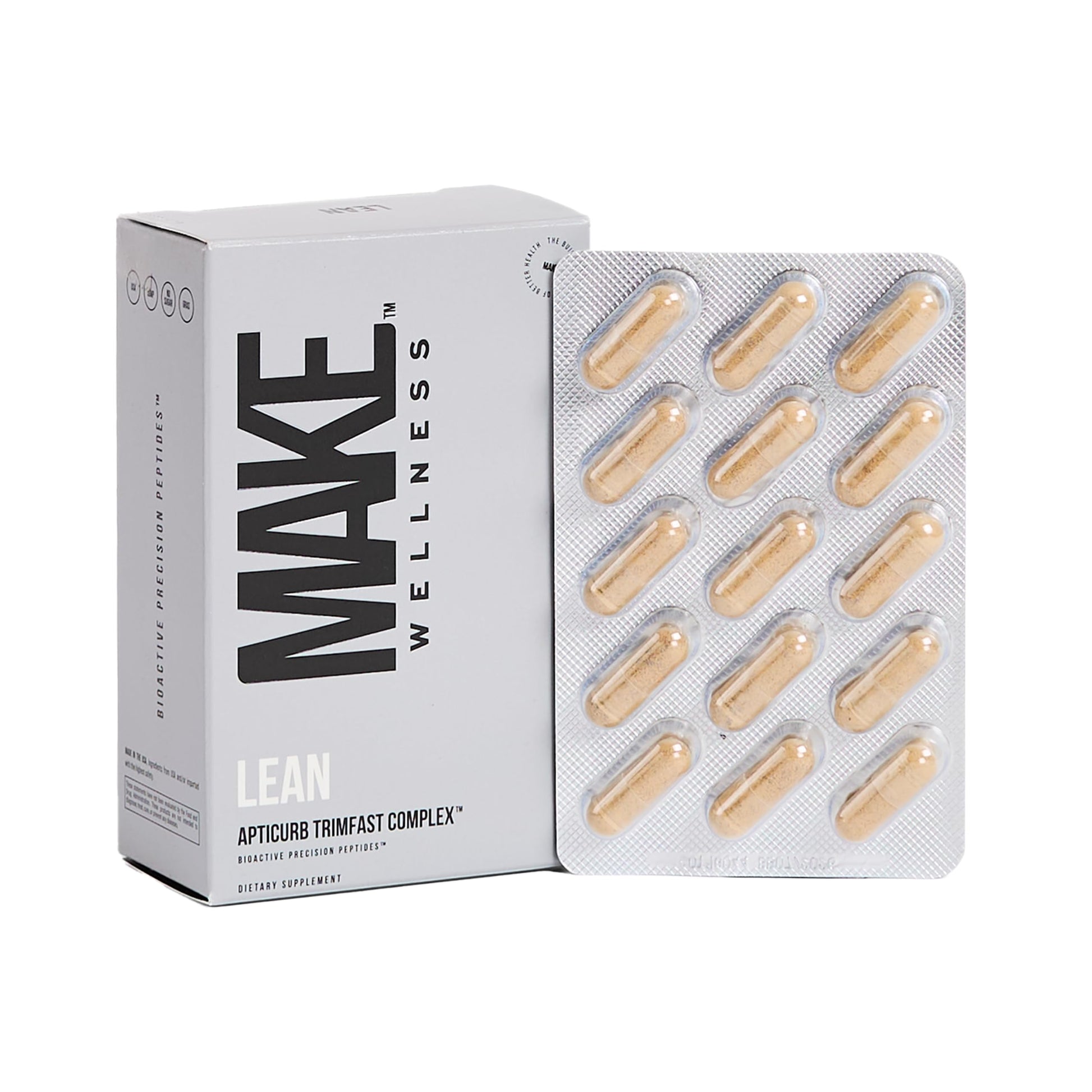 Make Wellness Lean Peptide Supplement | Supports Overall Wellness, Normal Muscle Health & Active Lifestyles | Bioactive Peptide Blend | Clean, Non-GMO Formula | 30 Servings for Daily Nutrition Make Wellness buy supplements canada