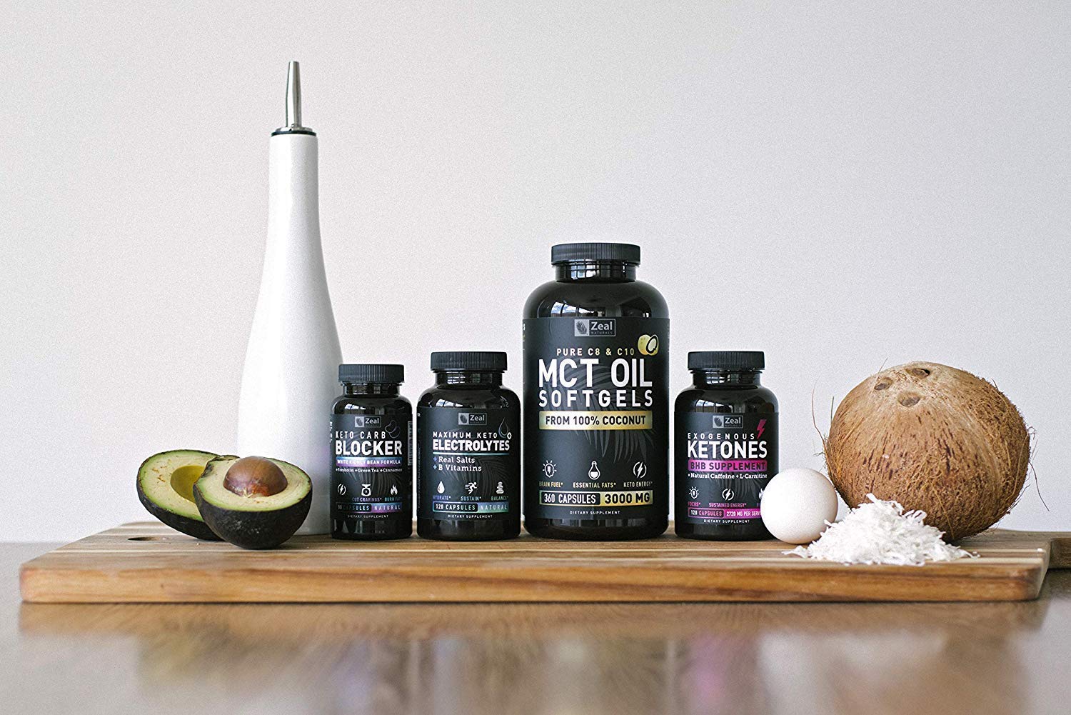 Pure MCT Oil Capsules (360 Softgels | 3000mg) 4 Month Supply Keto Pills w Unrefined Coconut Zeal Naturals buy supplements canada
