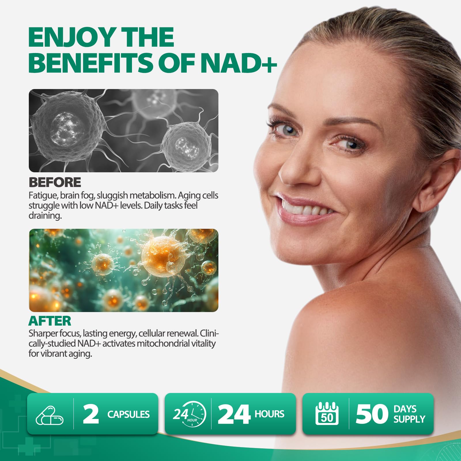 BURMINY NAD Supplement, NAD Nicotinamide Riboside Resveratrol 900mg, Liposomal NAD Supplements for Women & Man, High Purity NMNH Supplement Alternative for Anti-Aging, Energy, Focus - 2Pcs BURMINY buy supplements canada