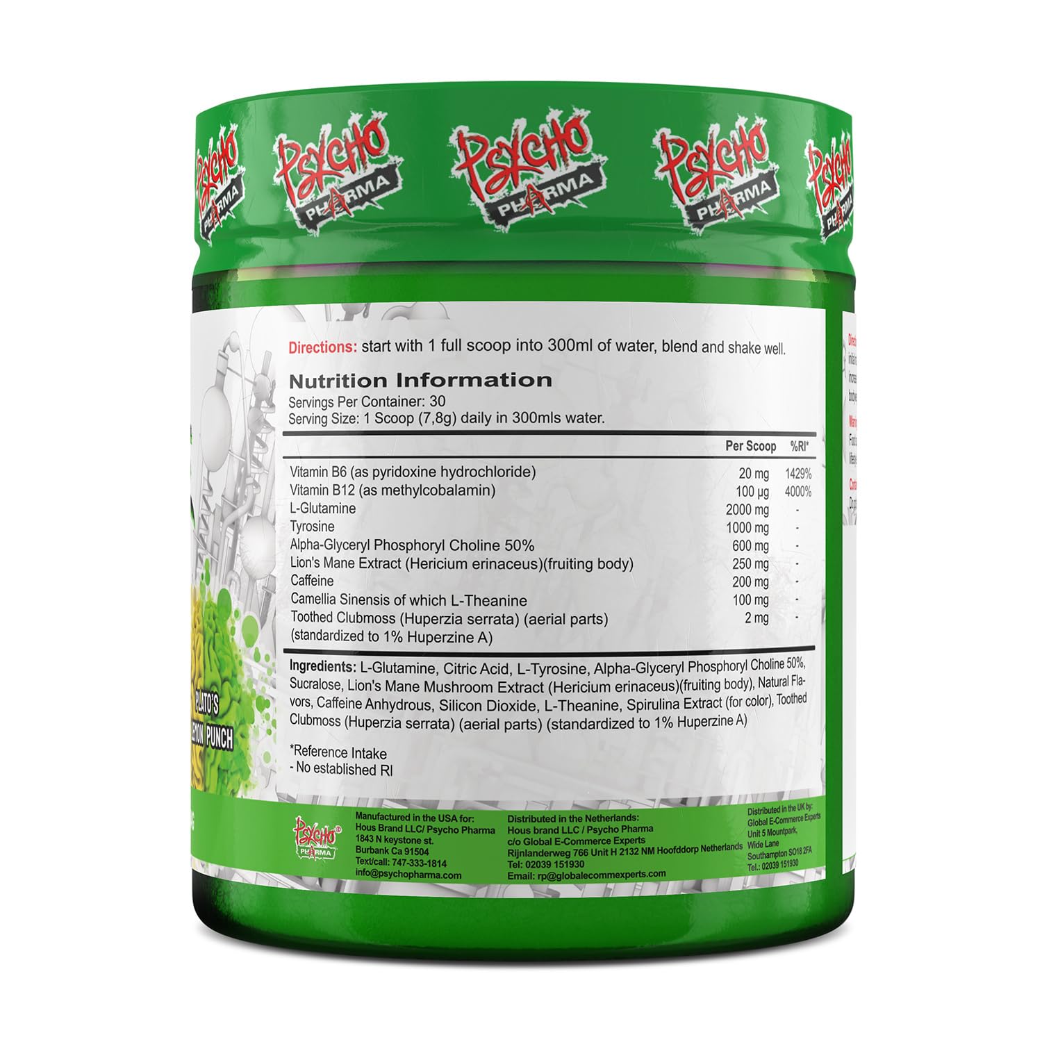 Psycho Pharma. Infinite Brain Nootropic Game Changer. Compete Win (Plato's Lemon Punch, 30 Serving) Psycho Pharma buy supplements canada