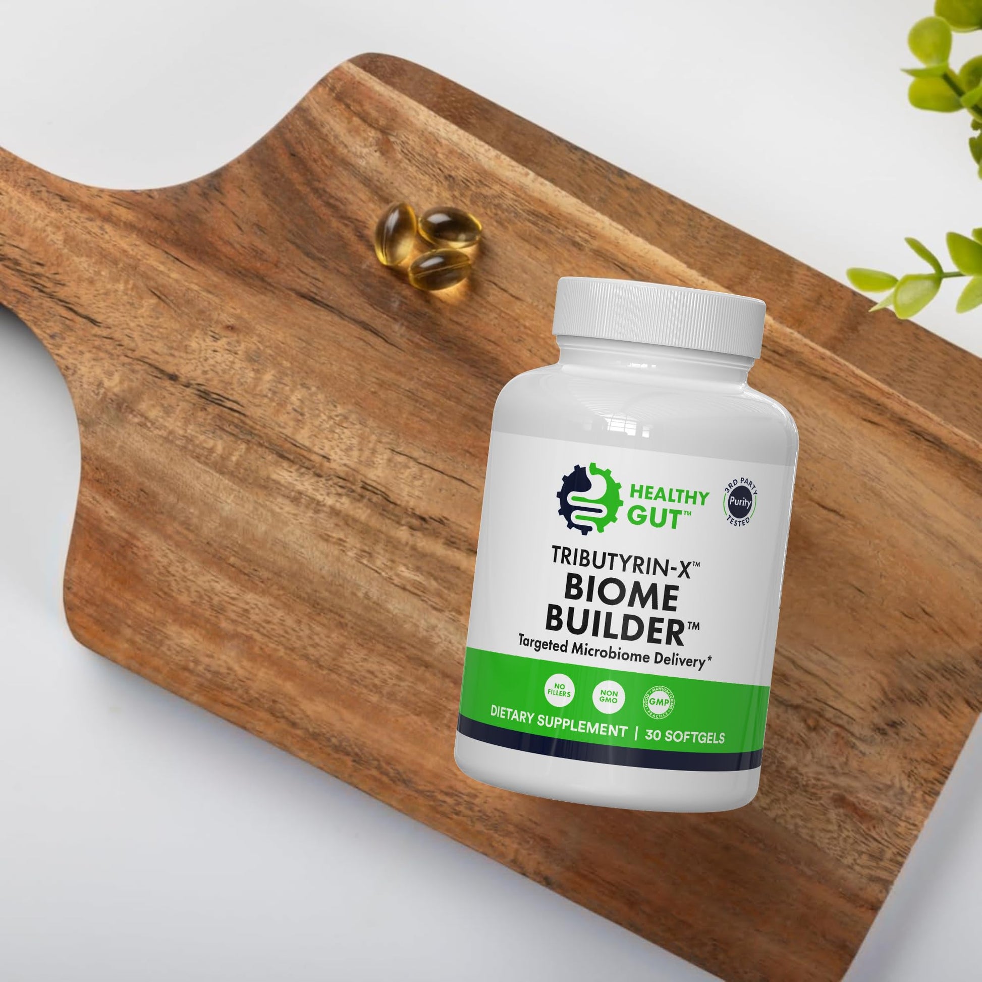 Healthy Gut Tributyrin-X | Most Bioavailable Butyrate Postbiotic for Gut Health & Leaky Gut Support | 99% Pure w/Zero Odor | 30 Softgels Healthy Gut buy supplements canada