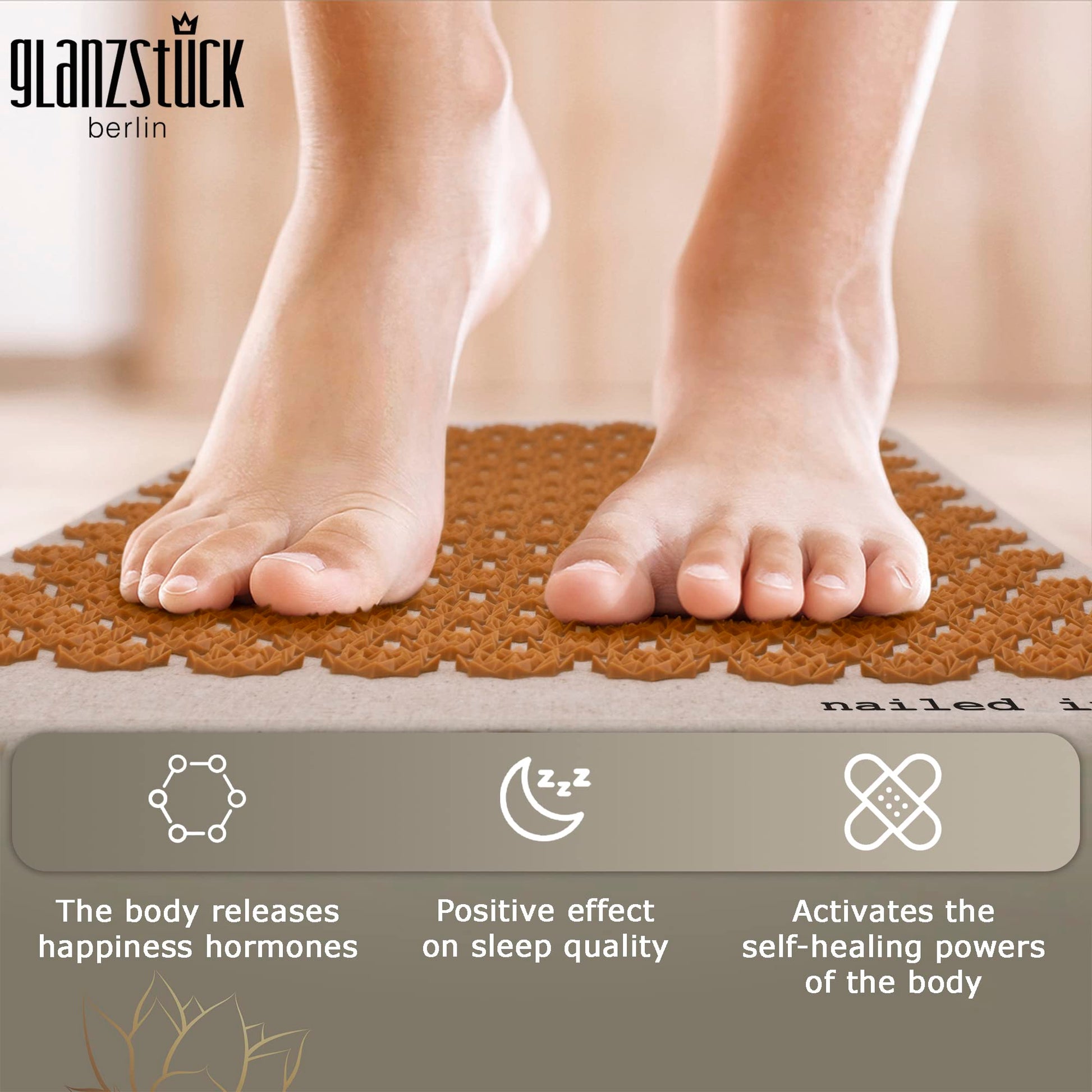 Glanzstück Berlin® Health Collection XXL Acupressure Mat Set for Full Body for Tension Headaches Glanzstück Berlin buy supplements canada