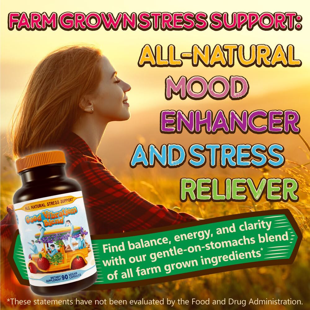 Hippie Farms Stress, Mood, Energy Support - Ashwagandha Root, Lion's Mane & More - Good Vibrations Blend Hippie Farms buy supplements canada