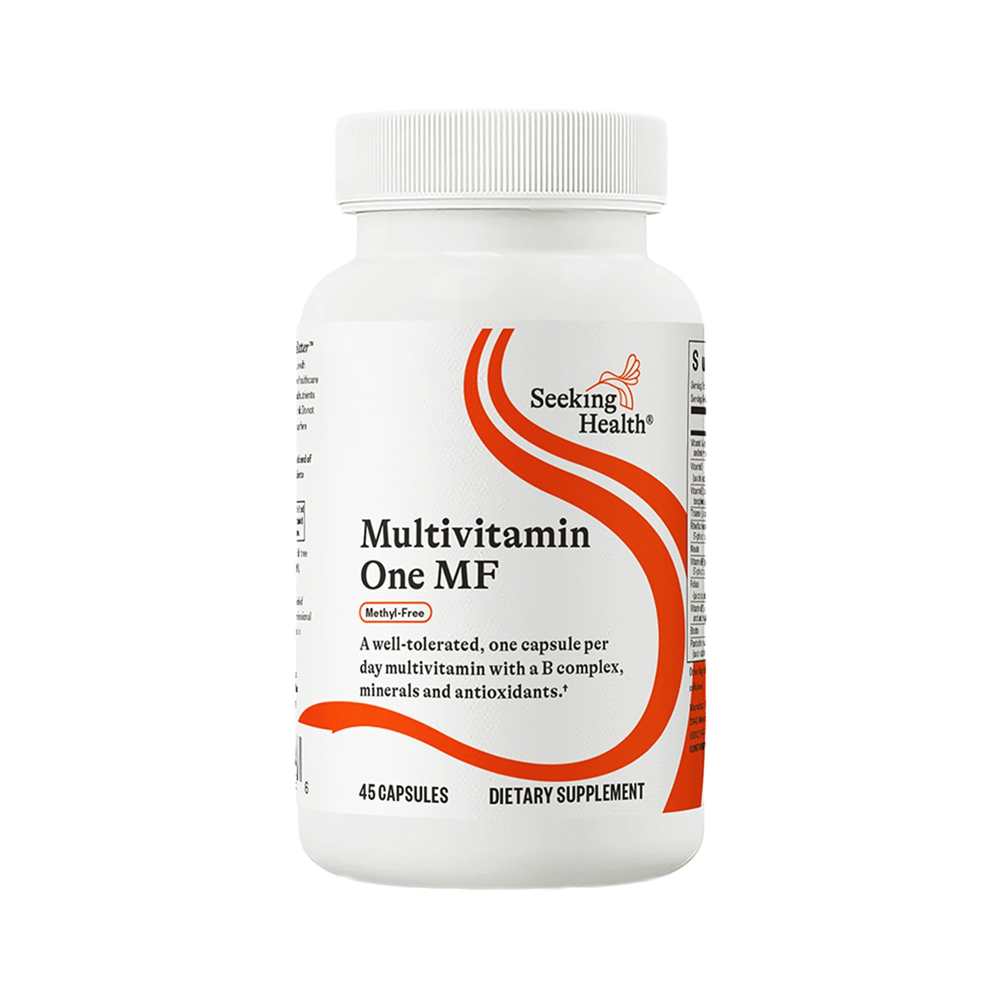 Seeking Health Multivitamin One MF - MTHFR Support Supplement with Calcium Folinate & Vitamin B12 - Easy-to-Digest - Methyl-Free Vegetarian Capsule - 45 Veggie Capsules Seeking Health buy supplements canada