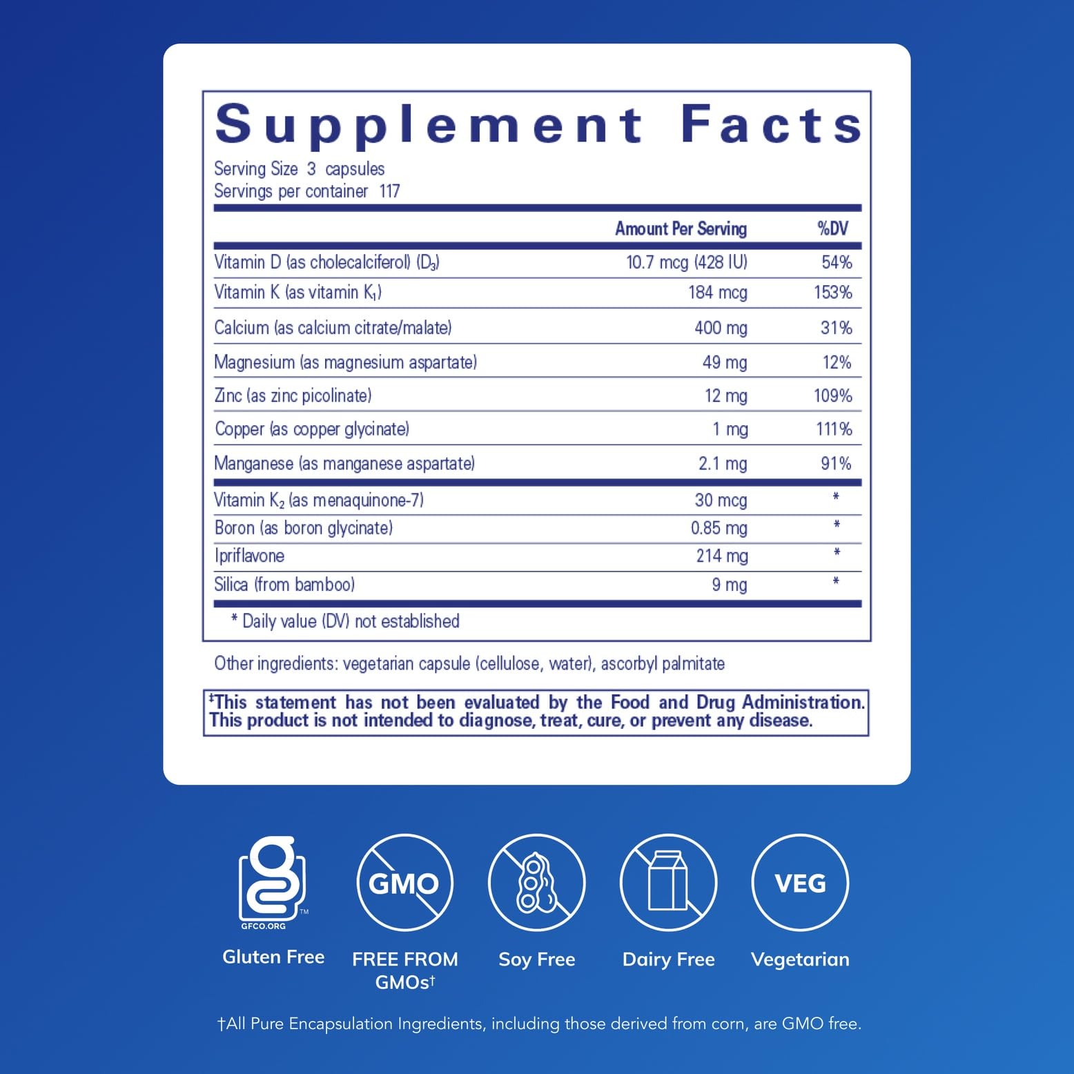 Pure Encapsulations +Cal+ with Ipriflavon | Mineral, Vitamin, and Herbal Supplement to Promote Skeletal Strength | 351 Capsules Pure Encapsulations buy supplements canada