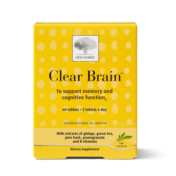 New Nordic Clear Brain Tablets, Supports Normal Cognitive Health and Memory, with Green Tea and Walnut, Swedish Made, 60 Count (Pack of 1) NEW NORDIC buy supplements canada