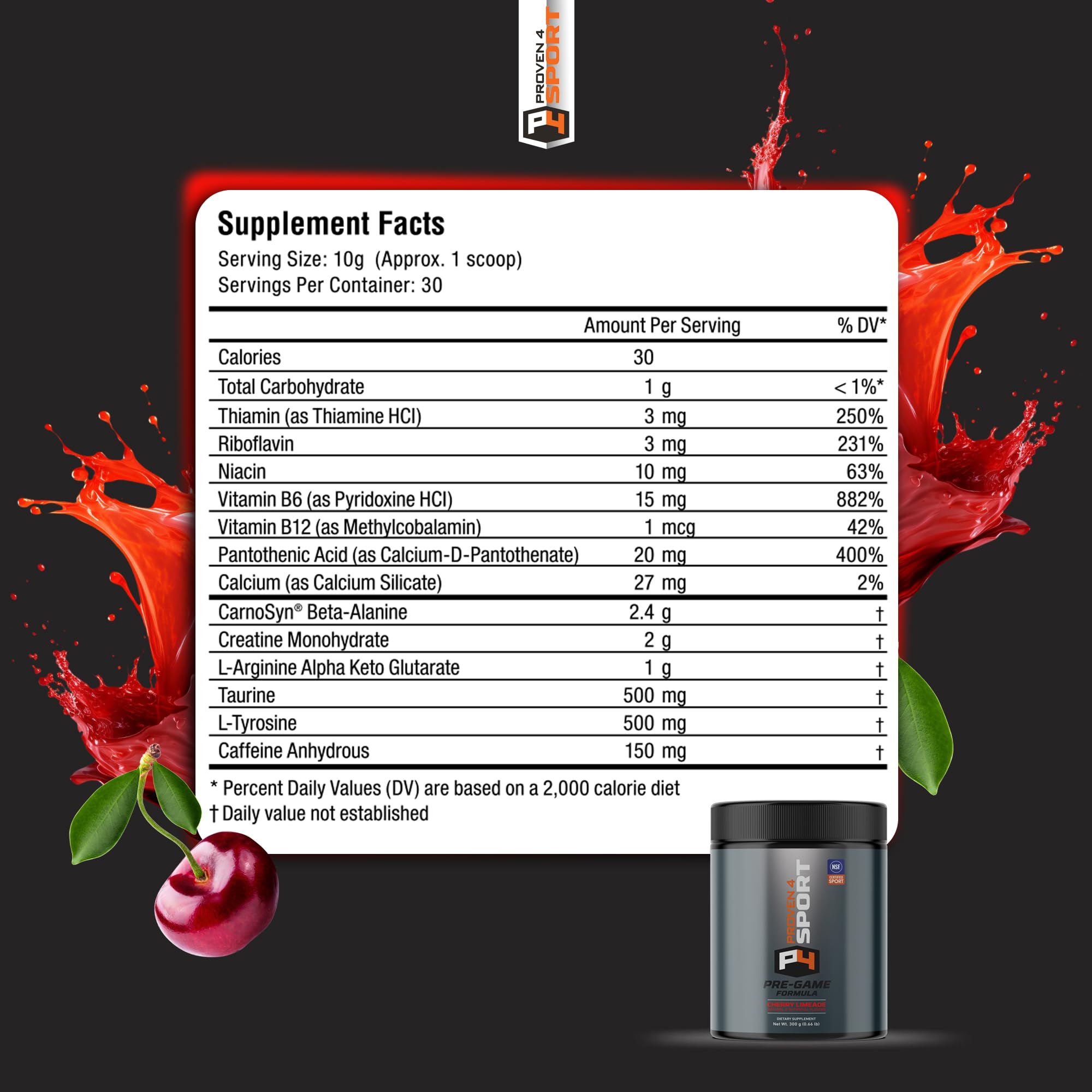 Proven4 Pre Workout Powder for Men and Women with Creatine - Beta Alanine - Caffeine Proven4 Sport buy supplements canada