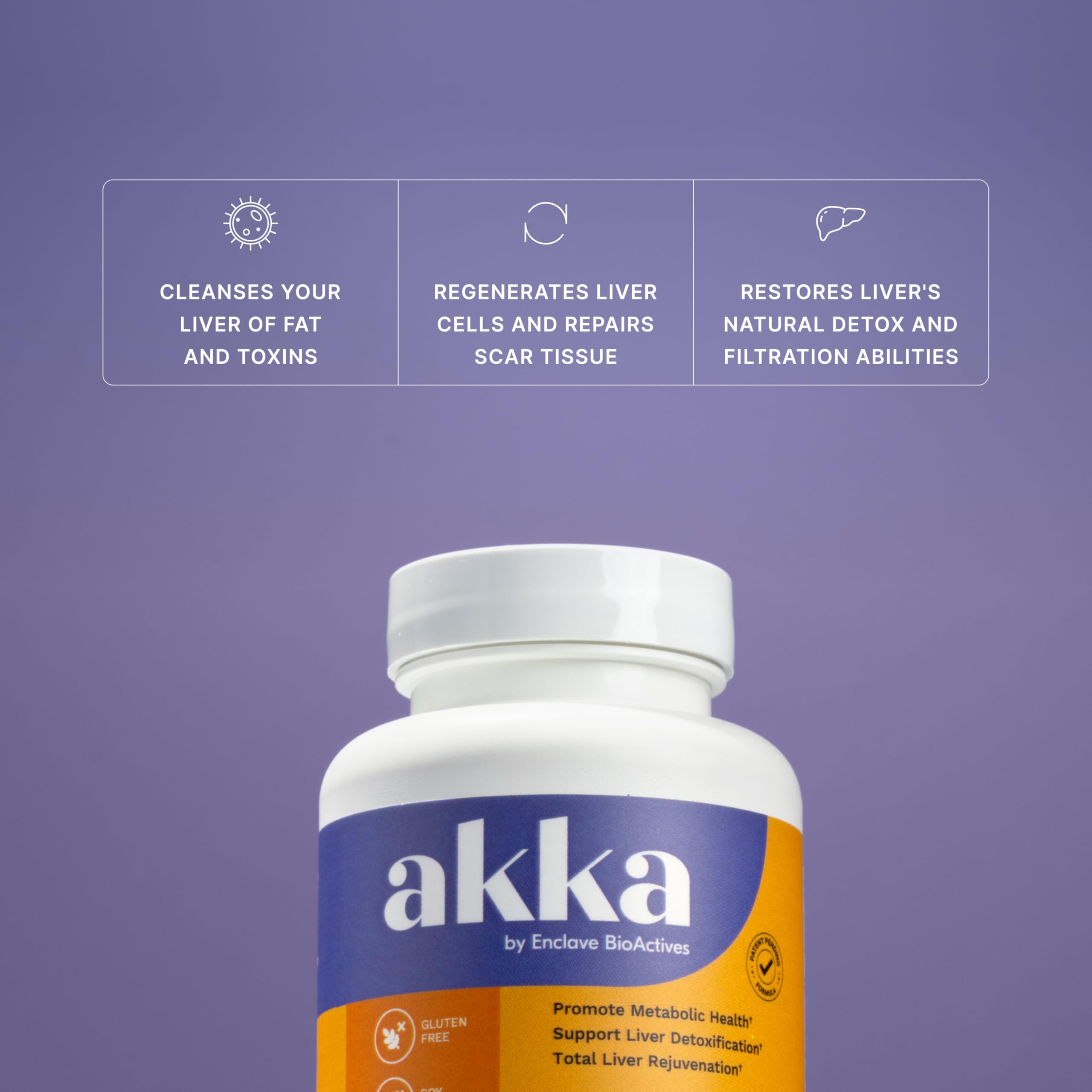 AKKA Premium Liver Cleanse Detox & Repair Superbiotic - Supports Liver Health & Function, Boosts Energy, Digestion & Metabolism with Bioavailable Pasteurized Akkermansia, Non-GMO, Gluten-Free, 60 Caps AKKA buy supplements canada