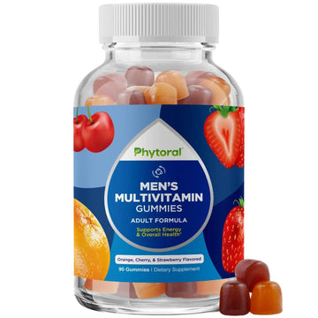 Phytoral Natural Multivitamin for Men Gummies with Zinc - Vitamin D C A & Biotin B6 B12 Full Health Supplement Phytoral buy supplements canada