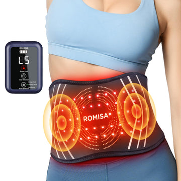 ROMISA Red Light Therapy Belt - Infrared Light Therapy Vibration Rechargeable 660nm&850nm ROMISA buy supplements canada