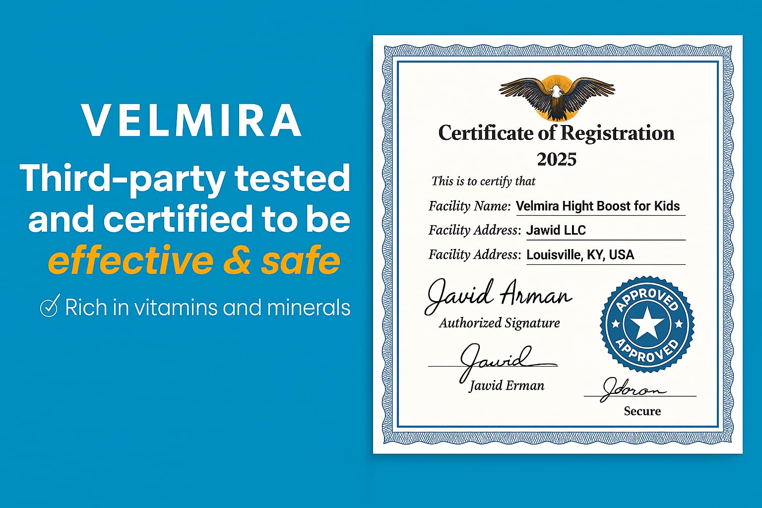 Velmira® Heightener Gummies for Bone Health & Development Support – Essential Vitamins & Minerals, Easy-to-Chew Gummies for Kids, Teens & Adults (Ages 5+) Velmira buy supplements canada