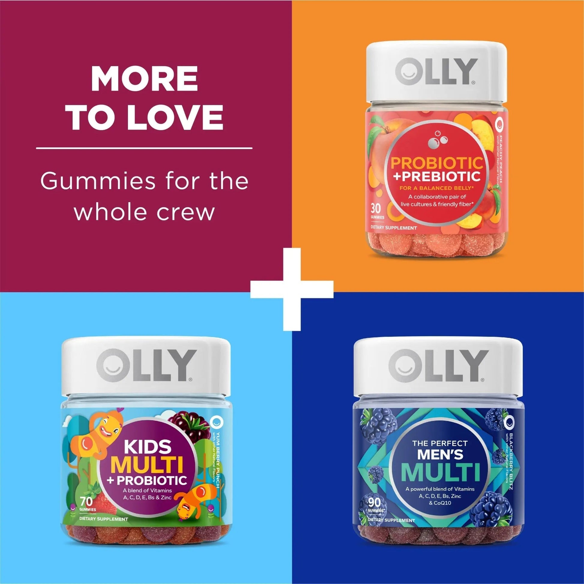 OLLY Immunity Sleep and Women's Multivitamin Gummy Vitamin Bundle (60 + 90 Count) OLLY buy supplements canada