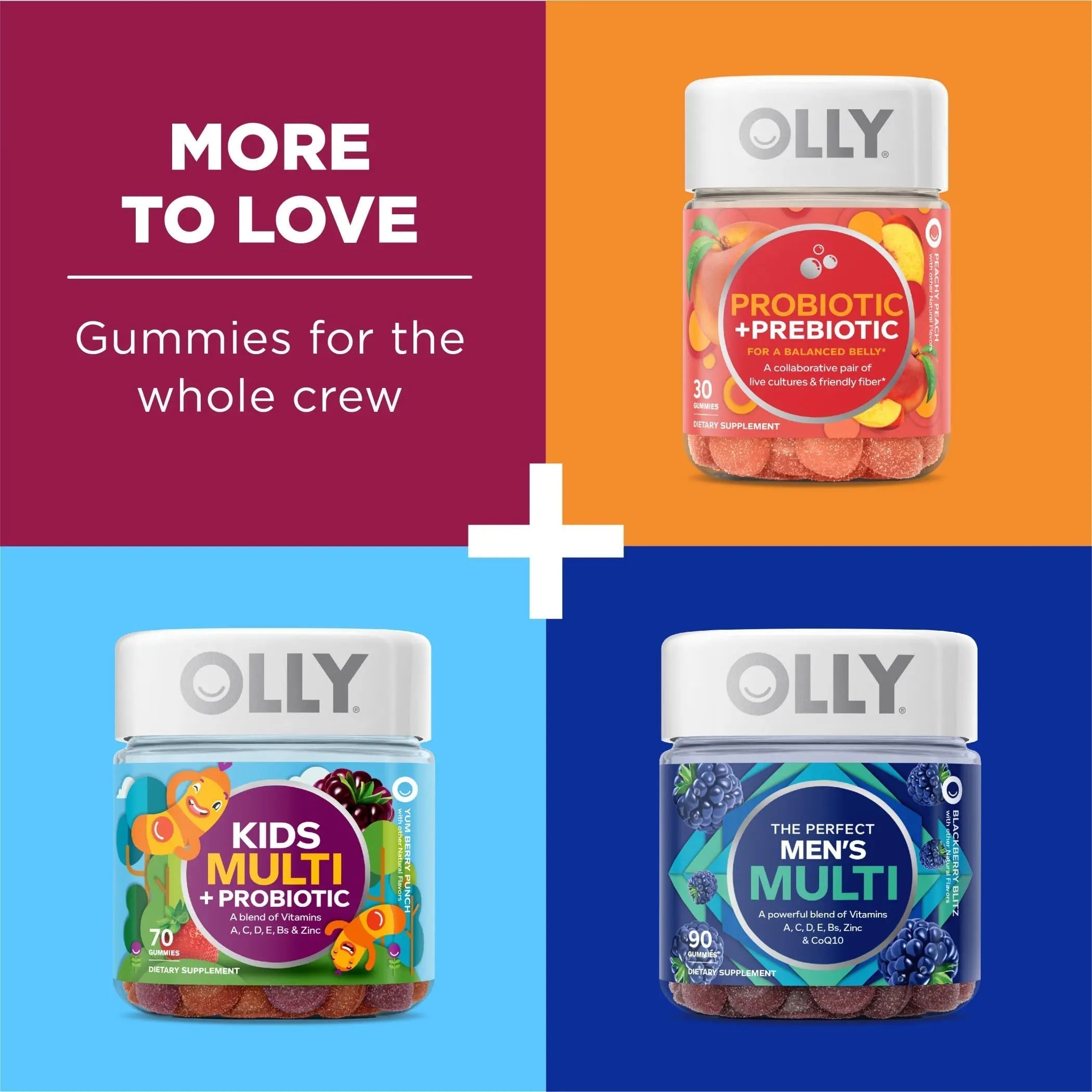 OLLY Immunity Sleep and Women's Multivitamin Gummy Vitamin Bundle (60 + 90 Count) OLLY buy supplements canada