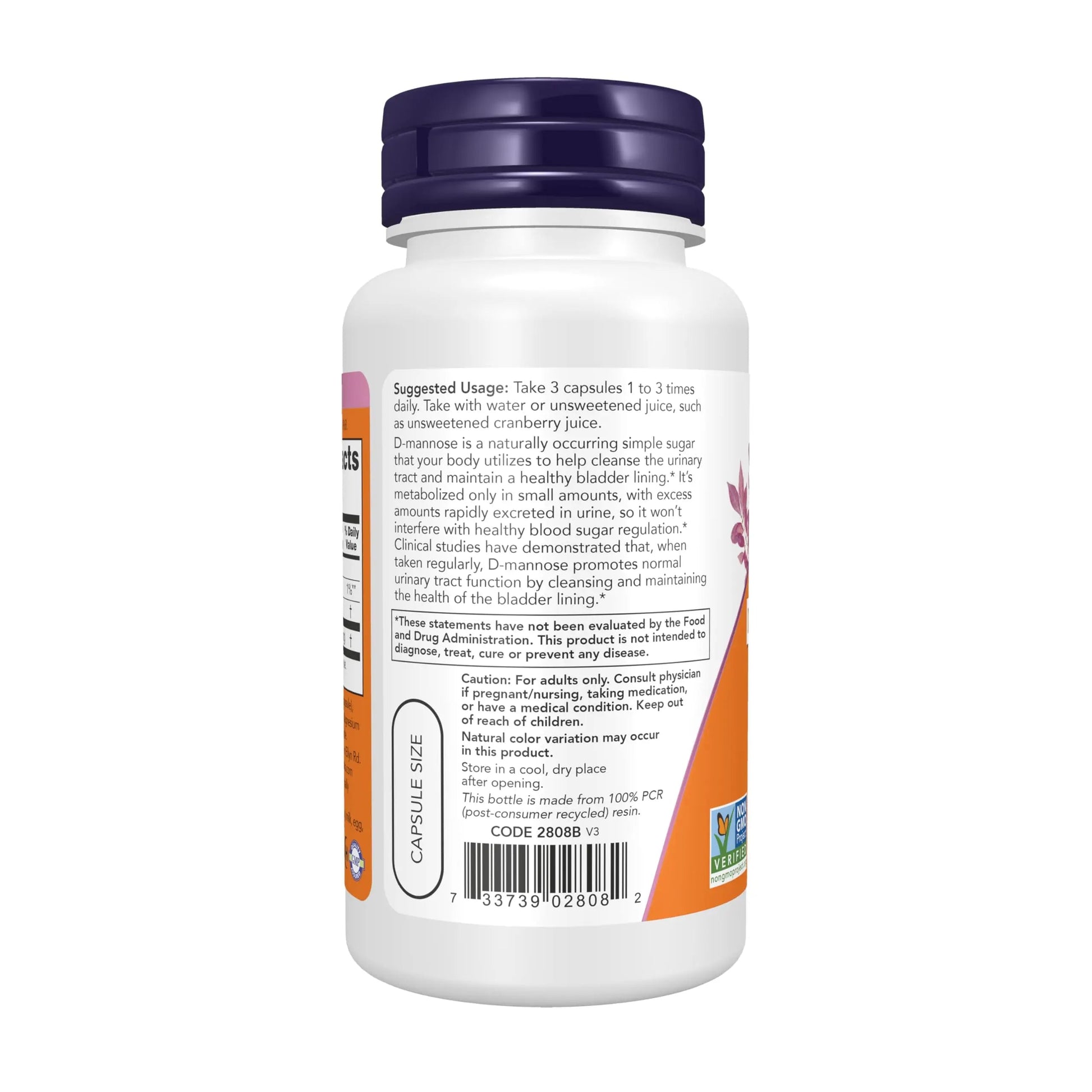 Now Foods Supplements, D-Mannose 500 mg, Non-GMO Project Verified, Healthy Urinary Tract*, 60 Veg Capsules NOW Foods buy supplements canada