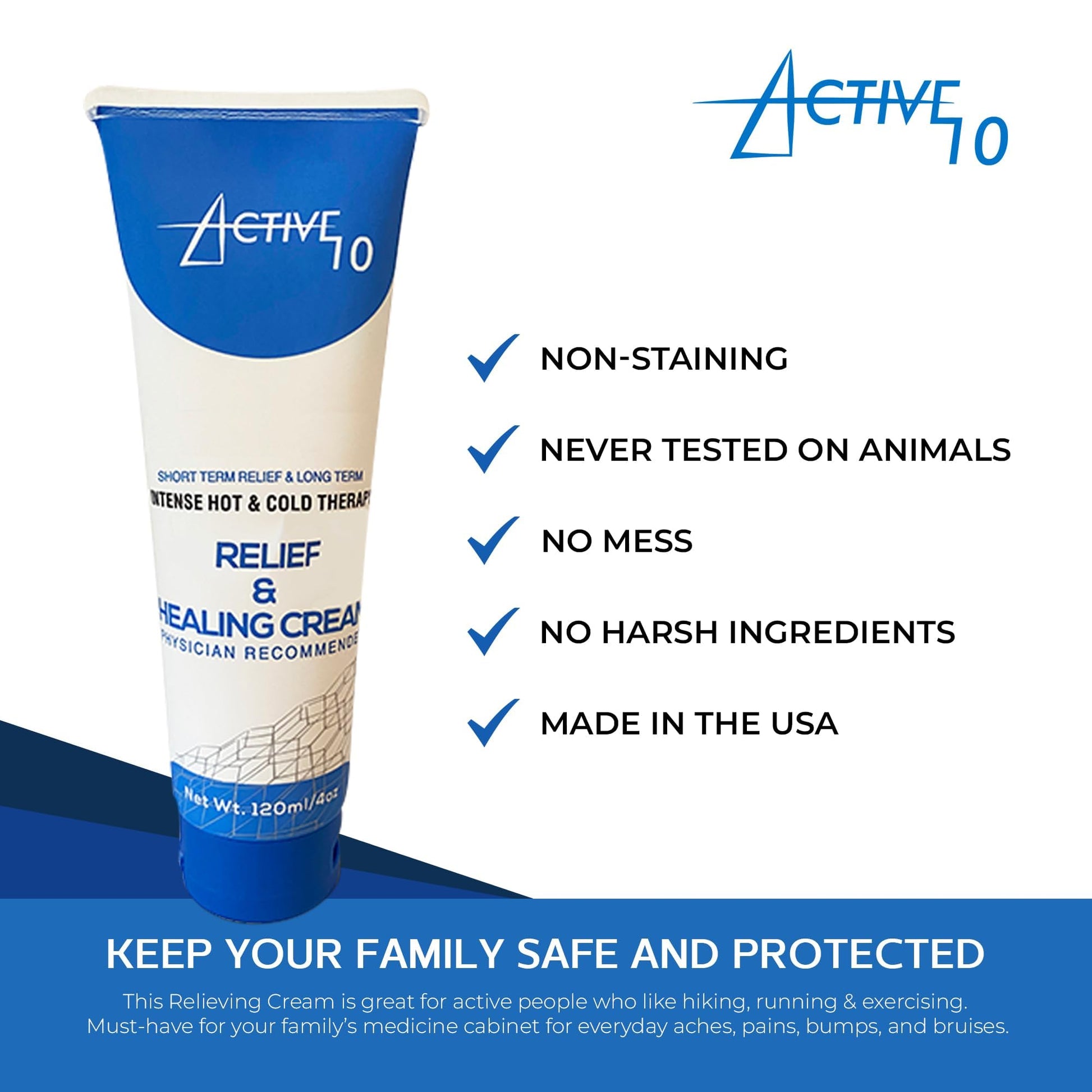 Active 10 Relief and Healing Cream, 4 OZ Active 10 buy supplements canada