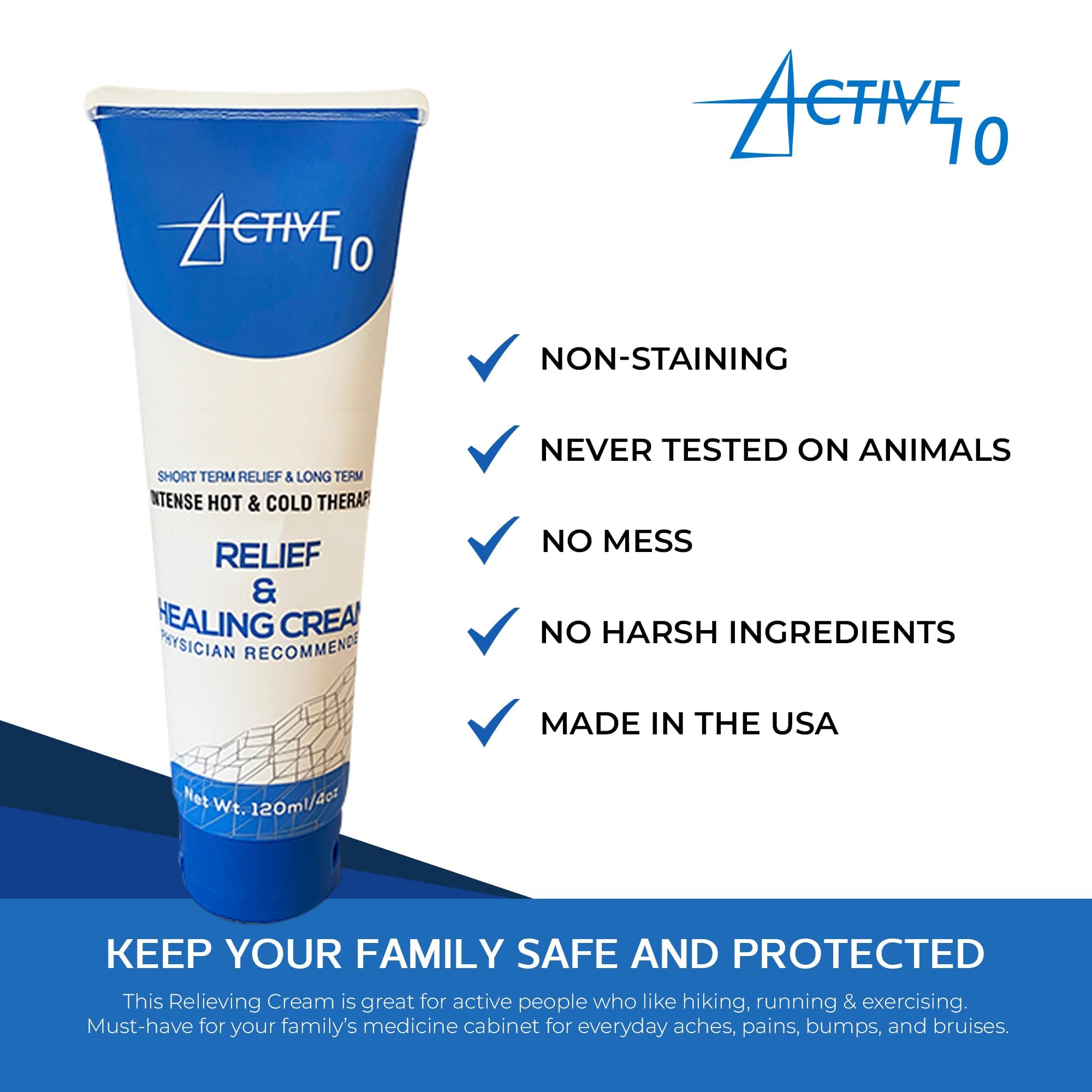 Active 10 Relief and Healing Cream, 4 OZ Active 10 buy supplements canada