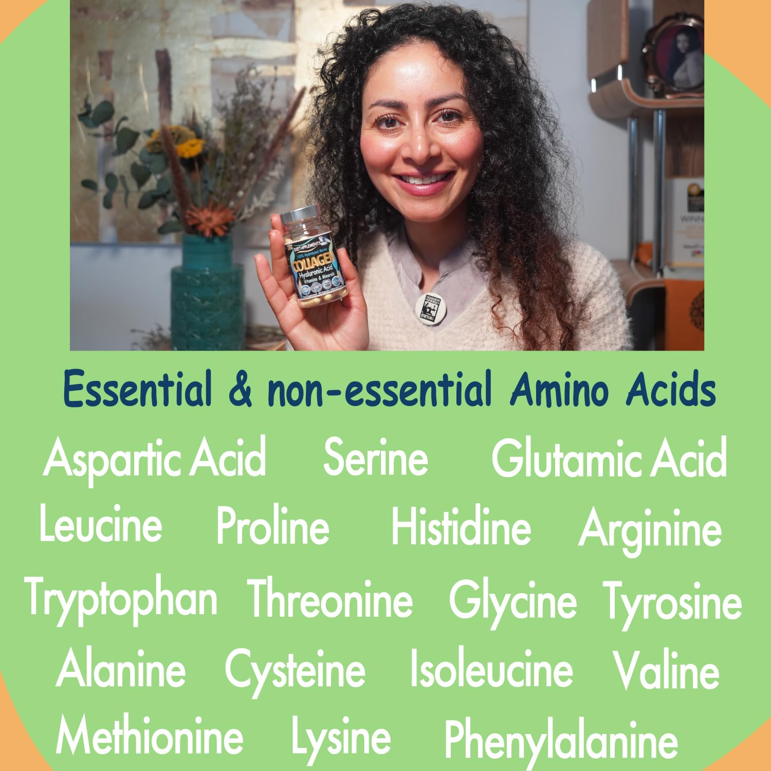 Marine Collagen Type 1&3 1000mg, Hyaluronic Acid 200mg/serving; Vitamin C, Zinc, Copper for Immune System Dietapplements buy supplements canada