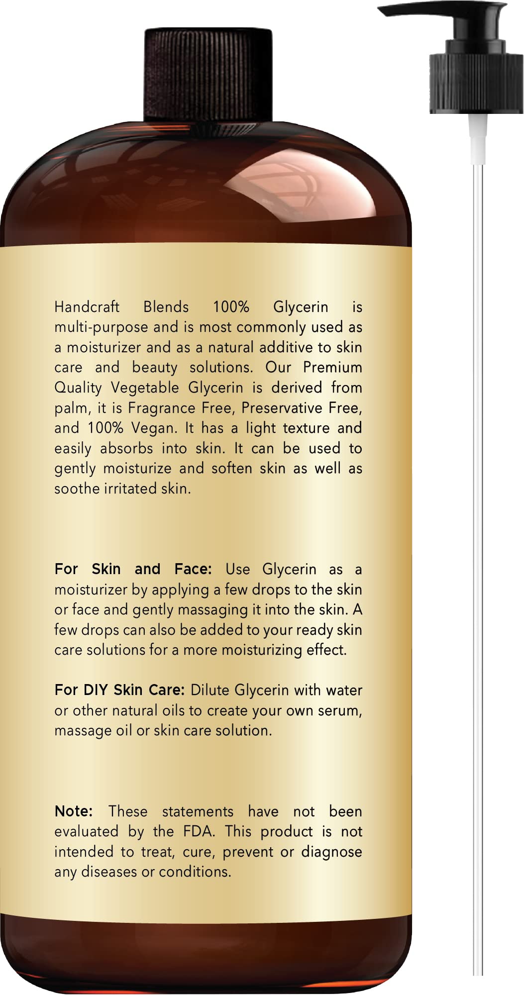 Handcraft Blends Vegetable Glycerin for Skin and Hair 28 oz - Pure Vegetable Glycerin Liquid Handcraft Blends buy supplements canada