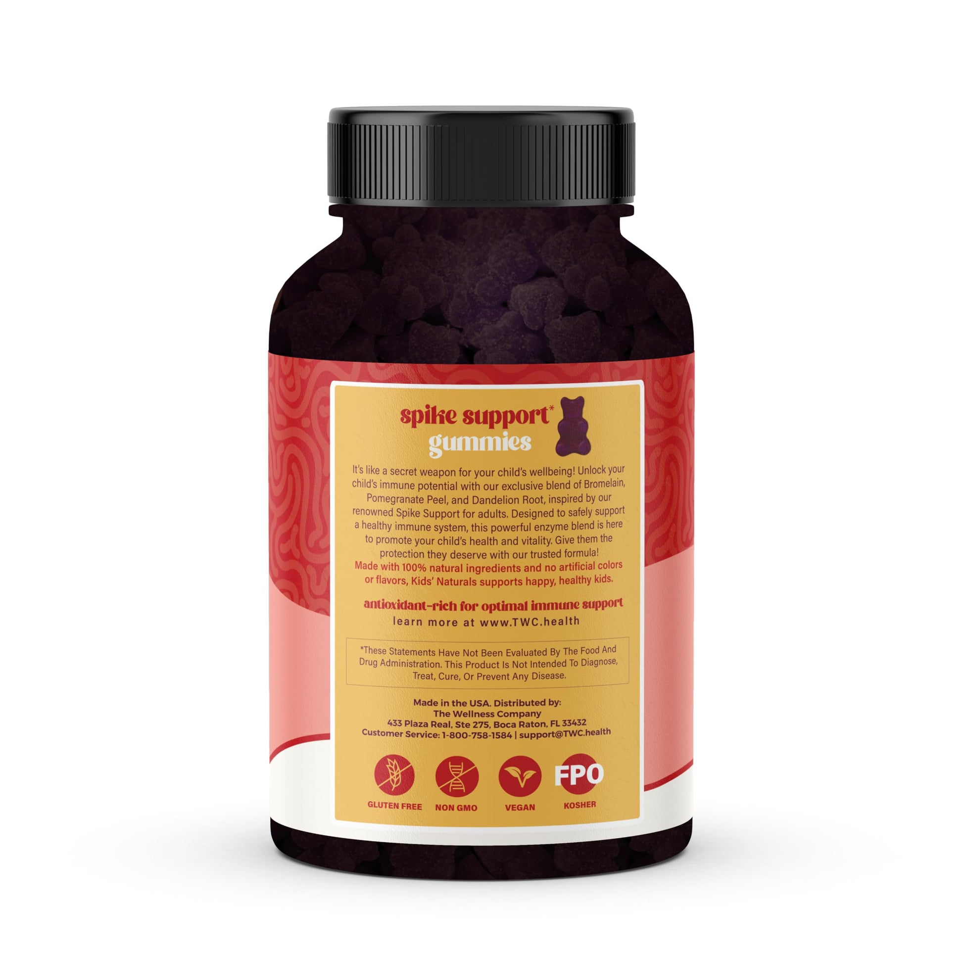 Kids Naturals Spike Support Gummies – Year-Round Wellness with Vitamin C, D & Zinc | 60ct (1 Month Supply) The Wellness Company buy supplements canada
