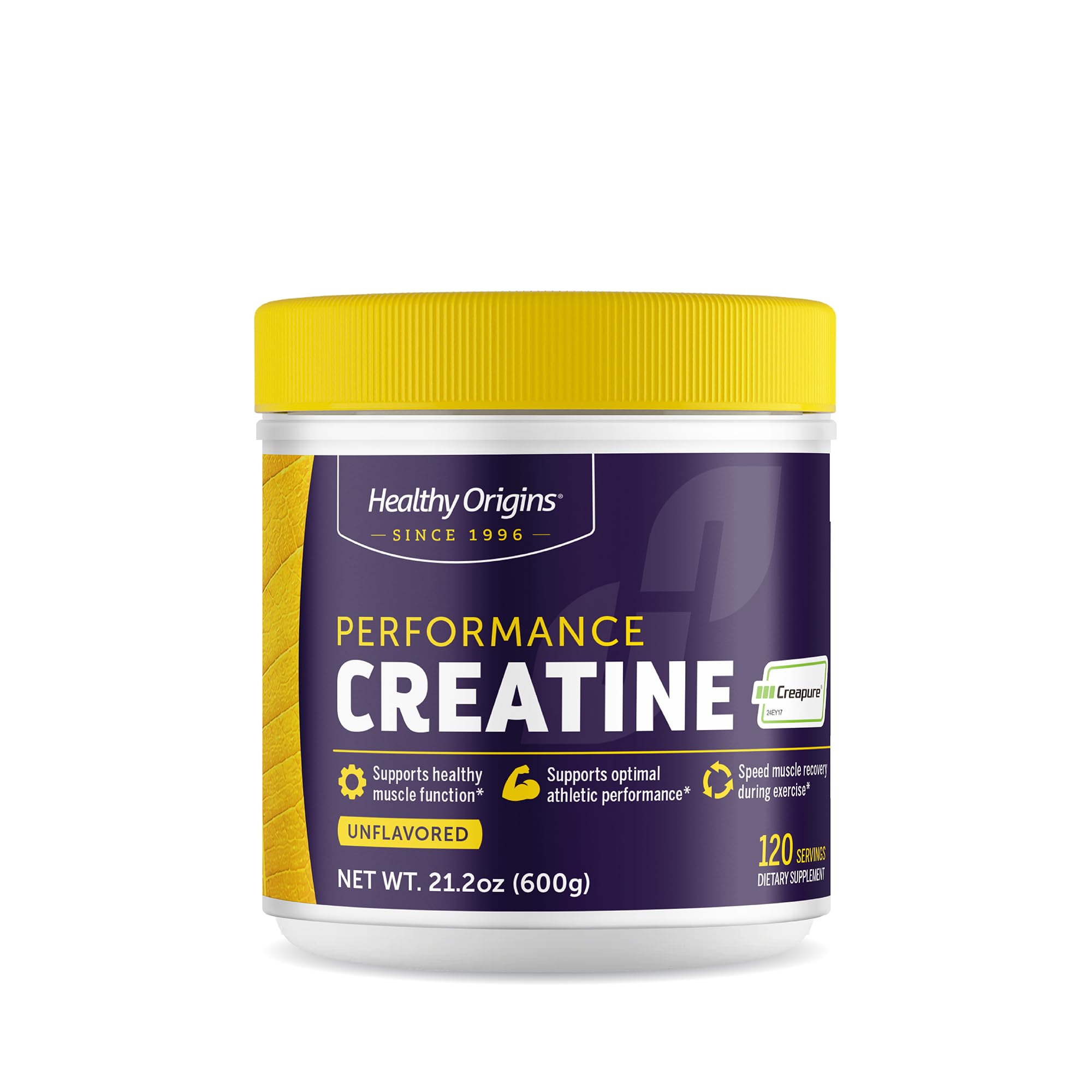Healthy Origins® Performance Creatine with Creapure®, Unflavored Micronized Powder, Supports Muscle Function, Energy & Recovery, 21.2oz (600g), 120 Servings Healthy Origins buy supplements canada