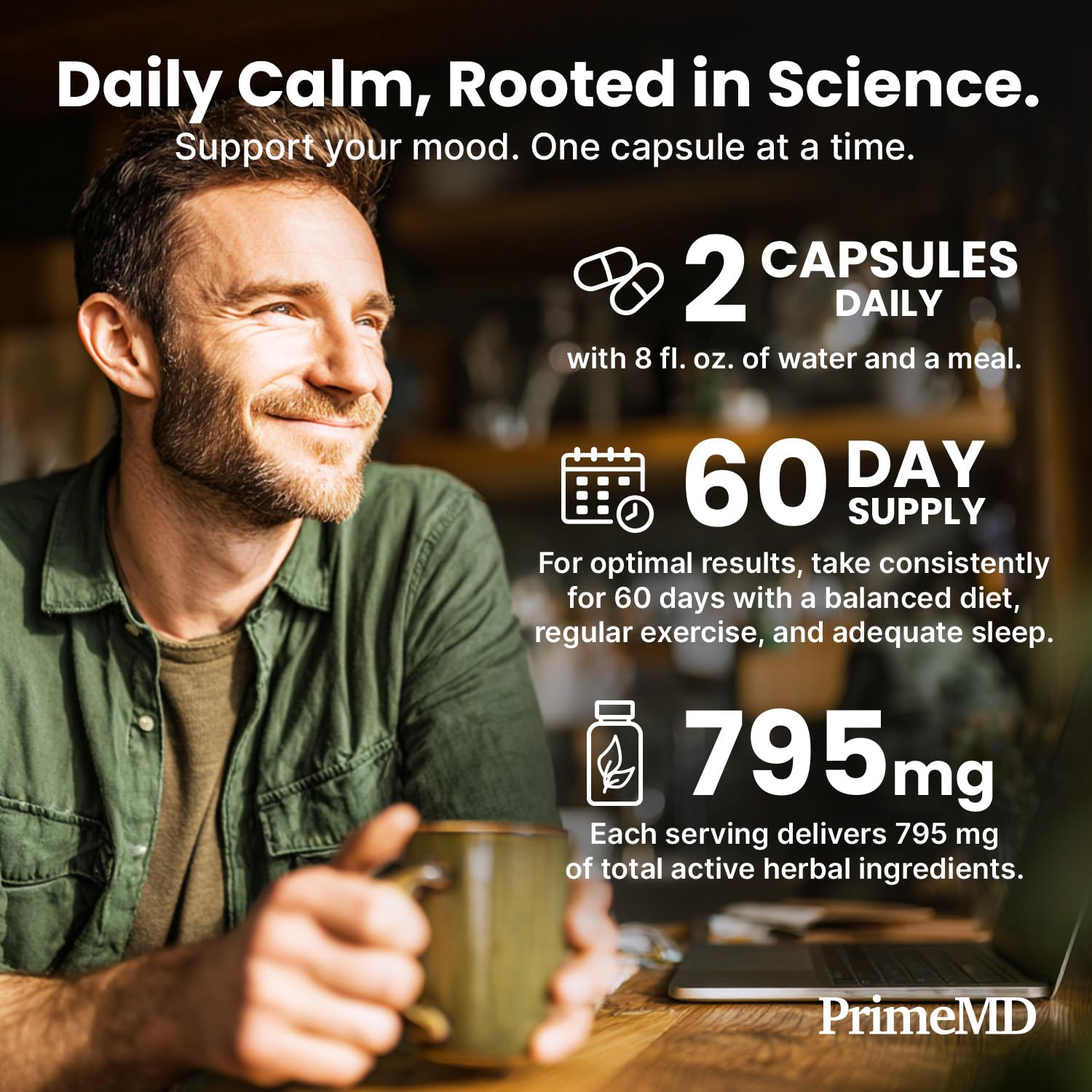 5-in-1 Cortisol Supplement for Women and Men with Ashwagandha for Calmness, Focus, and Adrenal Support Supplements with Shilajit Extract, Magnesium Glycinate, Probiotics (120 ct) (Pack of 1) PrimeMD buy supplements canada