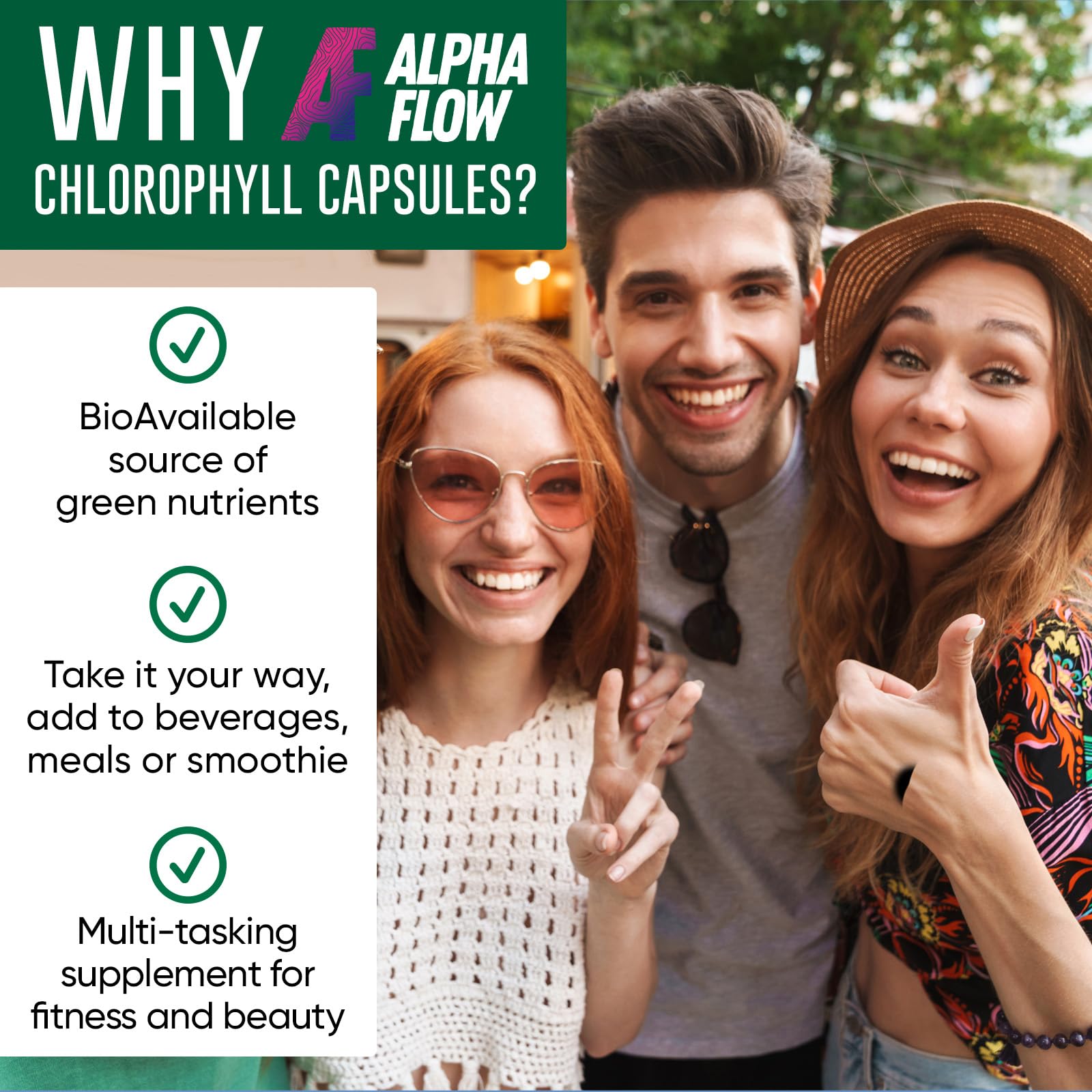 Chlorophyll Capsules 600 mg - Natural Chlorophyll Pills for Women & Men - Highly BioAvailable Alpha Flow buy supplements canada