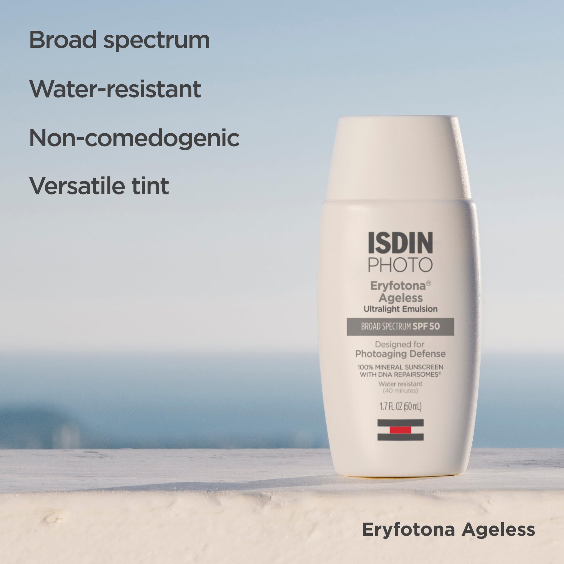 ISDIN Eryfotona Ageless SPF 50 (1.7 Fl Oz) | Tinted Mineral Sunscreen for Face with Zinc Oxide | Anti-Aging Sunscreen with DNA Repairsomes & Vitamin E ISDIN buy supplements canada