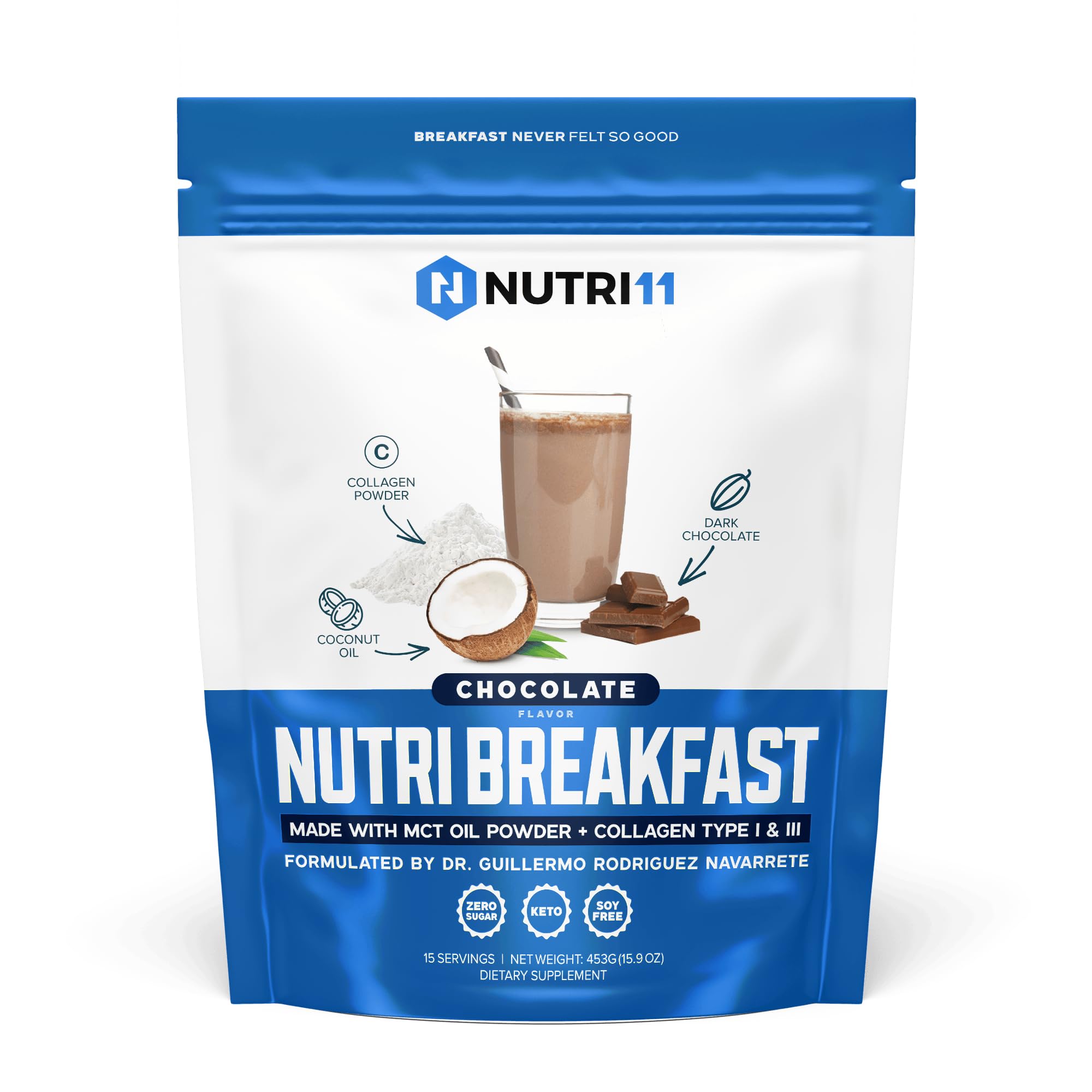 Nutri11 NutriBreakfast Meal Replacement Shakes for Weight Loss - 100% Natural Chocolate Nutri11 buy supplements canada