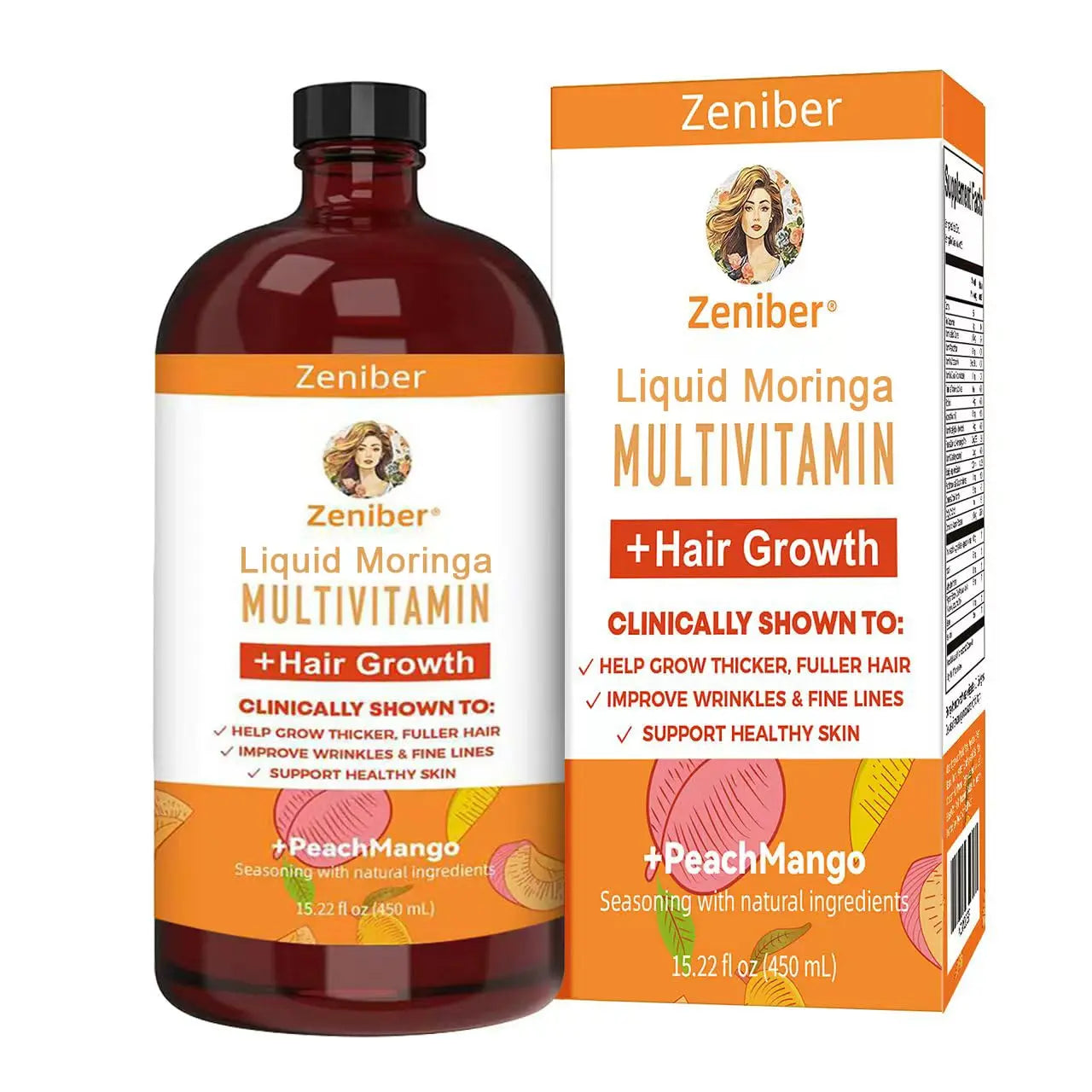 Zeniber MaayRuth Multivitamins Hair Growth&Liquid Multivitamins for Women, Biotin 10000mcg Liquid Multivitamin Hair Growth Supplement, 15.22 OZ Zeniber buy supplements canada