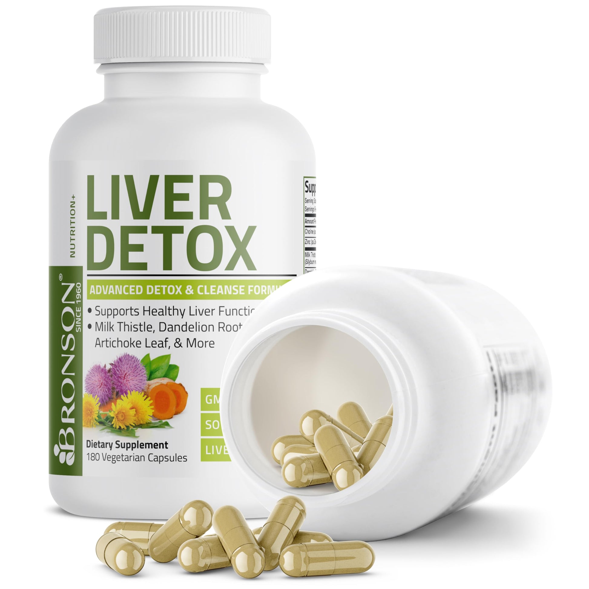 Bronson Liver Detox Advanced Detox & Cleansing Formula Supports Health Liver Function Bronson buy supplements canada