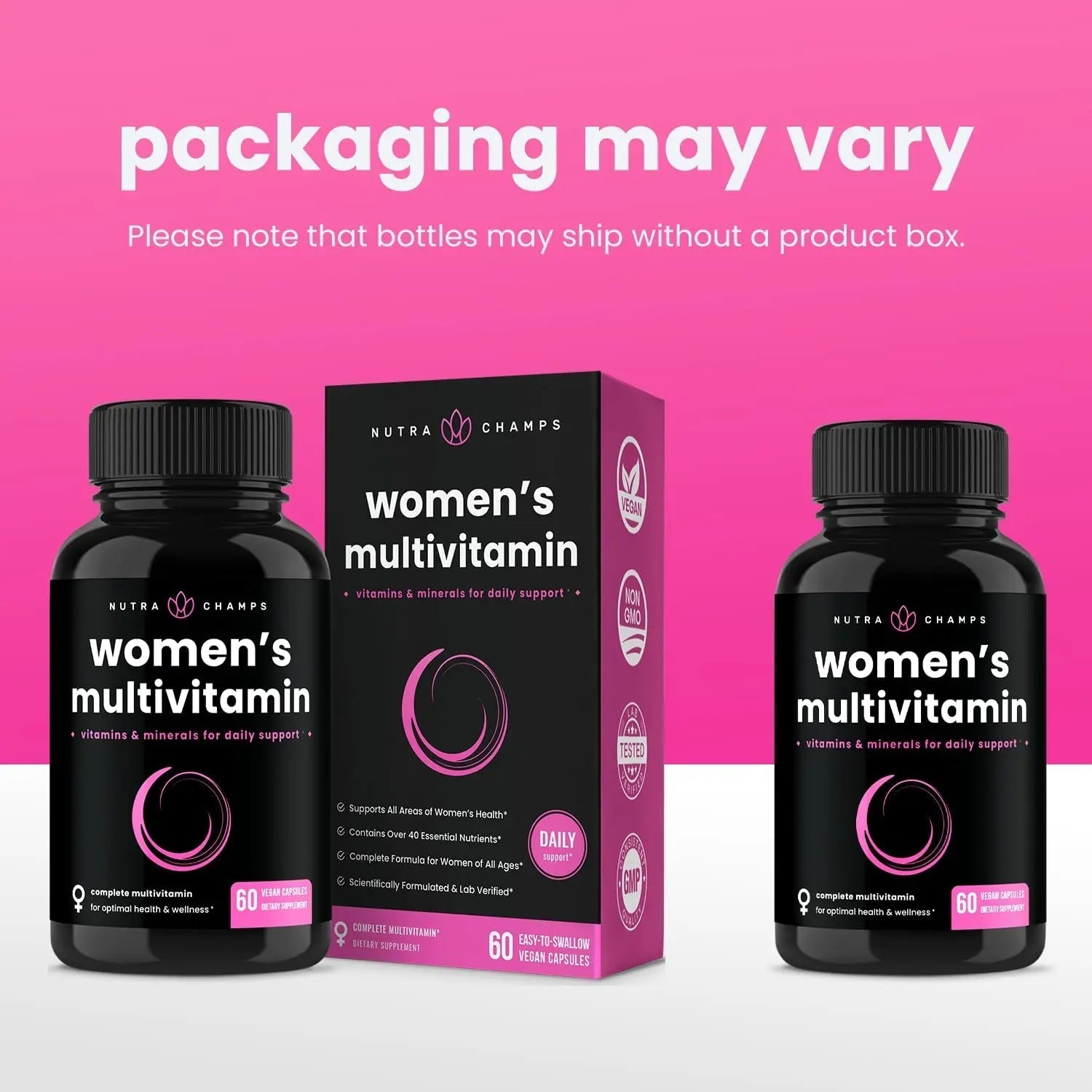 NutraChamps Multivitamin for Women, 240 Count, Vitamins A, B, C, D, E, Biotin, Folic Acid, Womens Gummy Multivitamins, Chewable Daily (Pack of 2) NutraChamps buy supplements canada