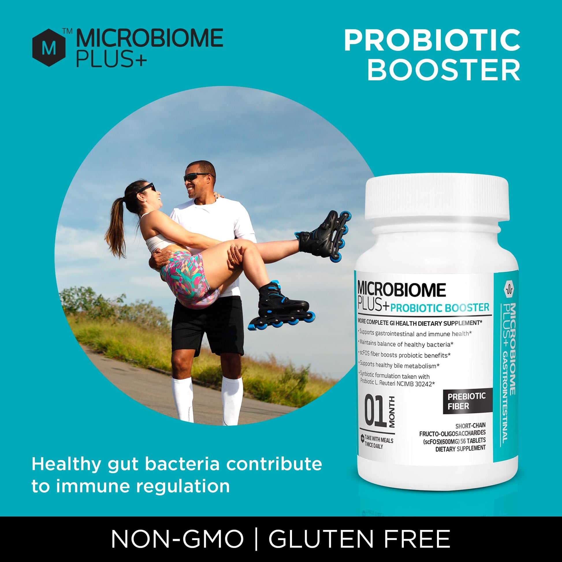 Microbiome Plus Prebiotics scFOS Prebiotic Fiber, Boosts Probiotic Benifits, GI Digestive Supplements, Allergy Safe and Gluten-Free Microbiome Plus buy supplements canada