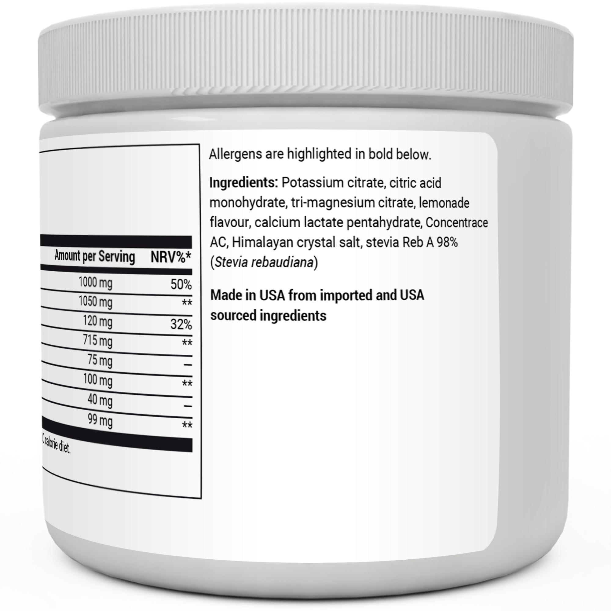 Dr. Berg Electrolyte Powder - Electrolyte Drink Supplements with 1000mg Potassium Dr. Berg Nutritionals buy supplements canada